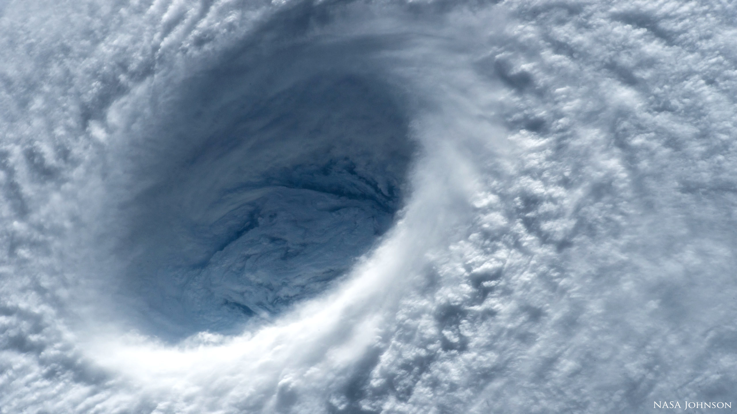 2560x1440 Free Eye Of The Storm Hurricane From Space, computer desktop wallpapers,  pictures, images