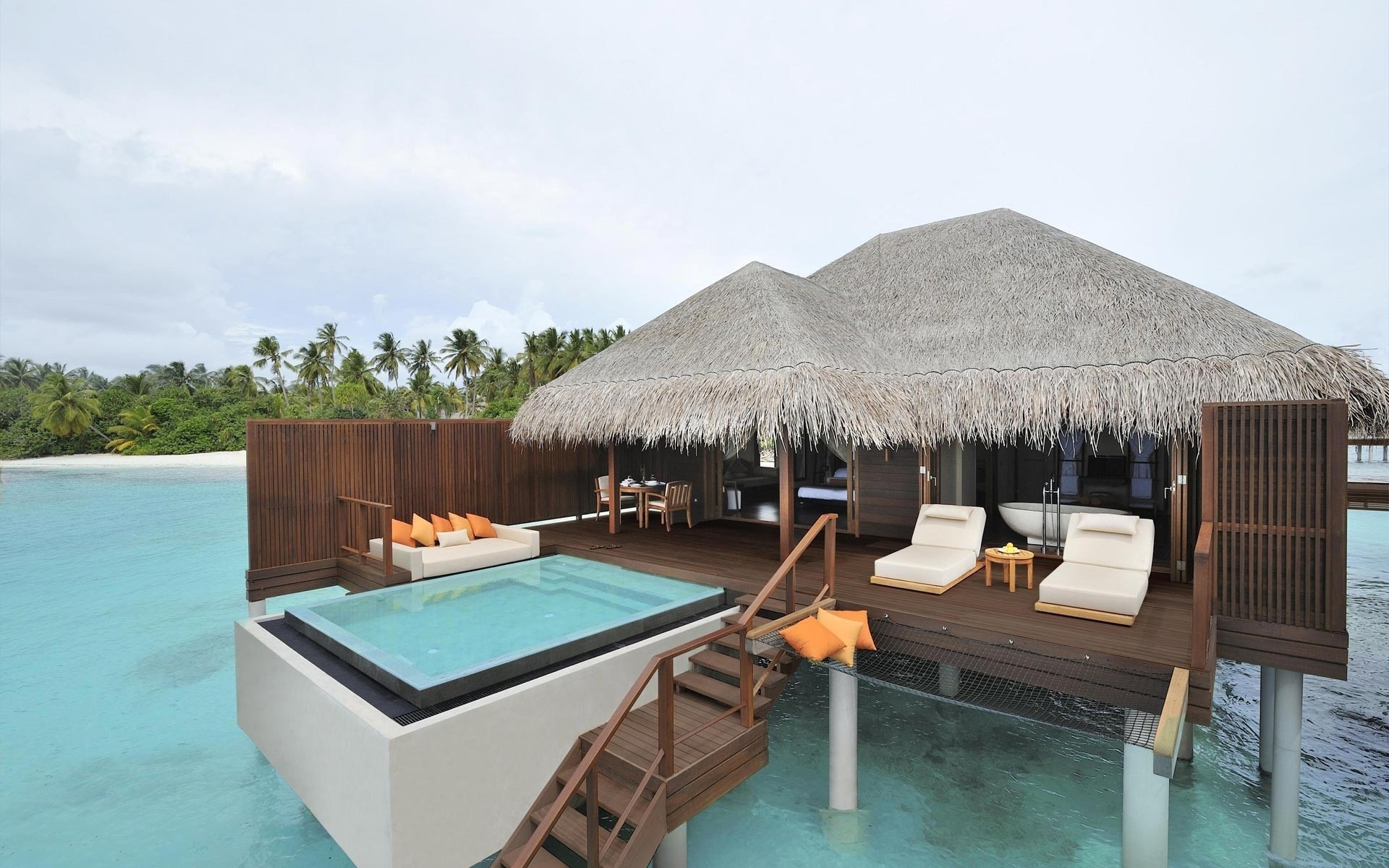 1920x1200 Beach House in Maldives