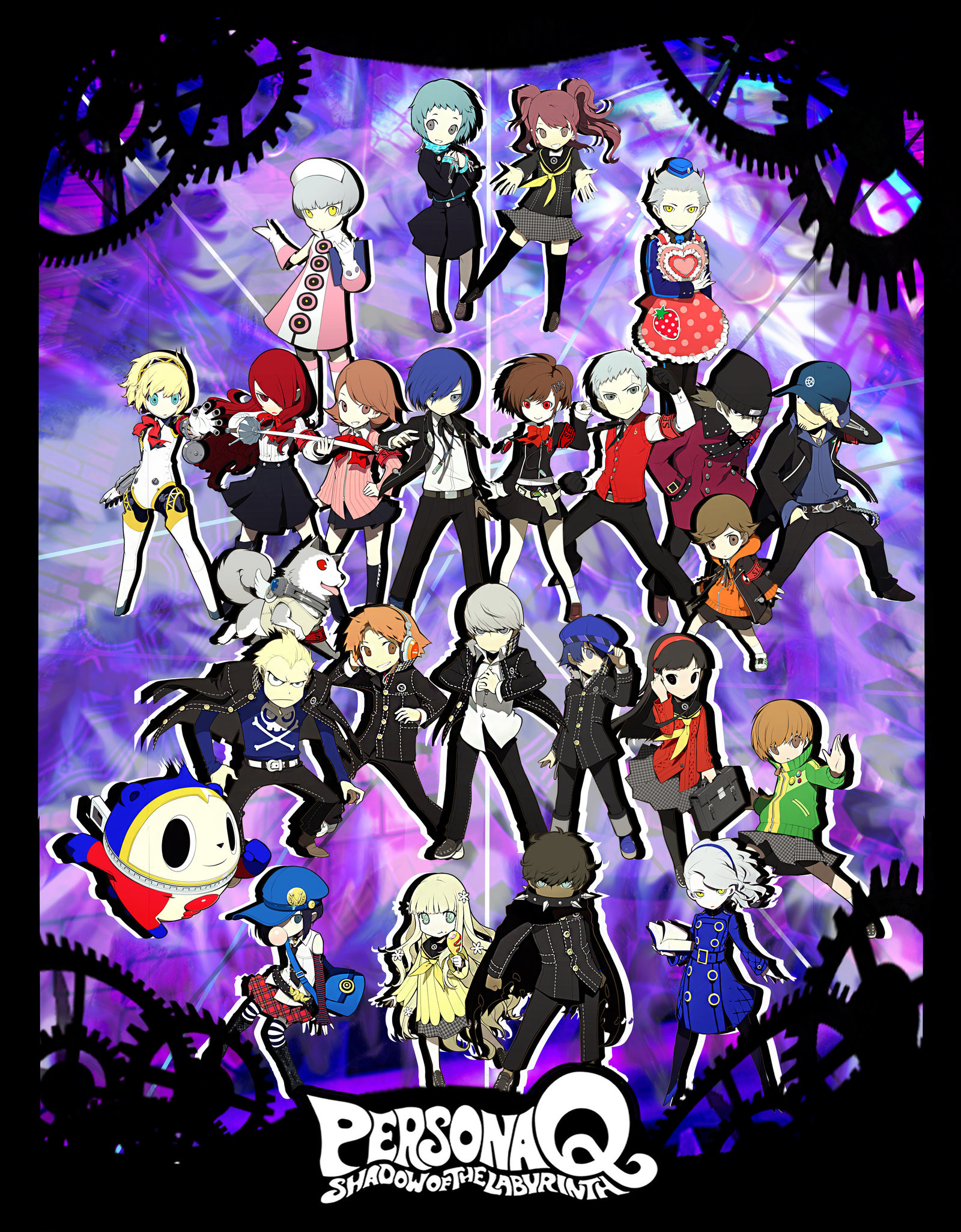 1600x2051 xMakeDamnSurex 41 25 Persona Q All P3 and P4 teams Poster by xMakeDamnSurex