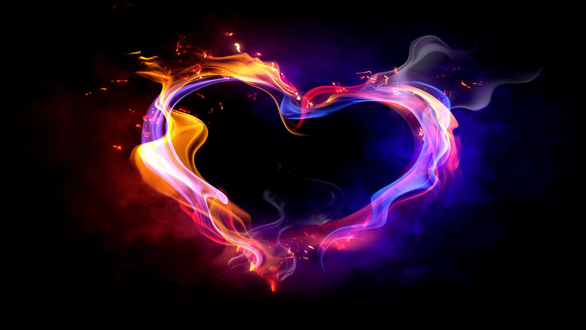 1920x1080 Download colorful-smoke-heart-20818-hd-widescreen-wallpapers Free By