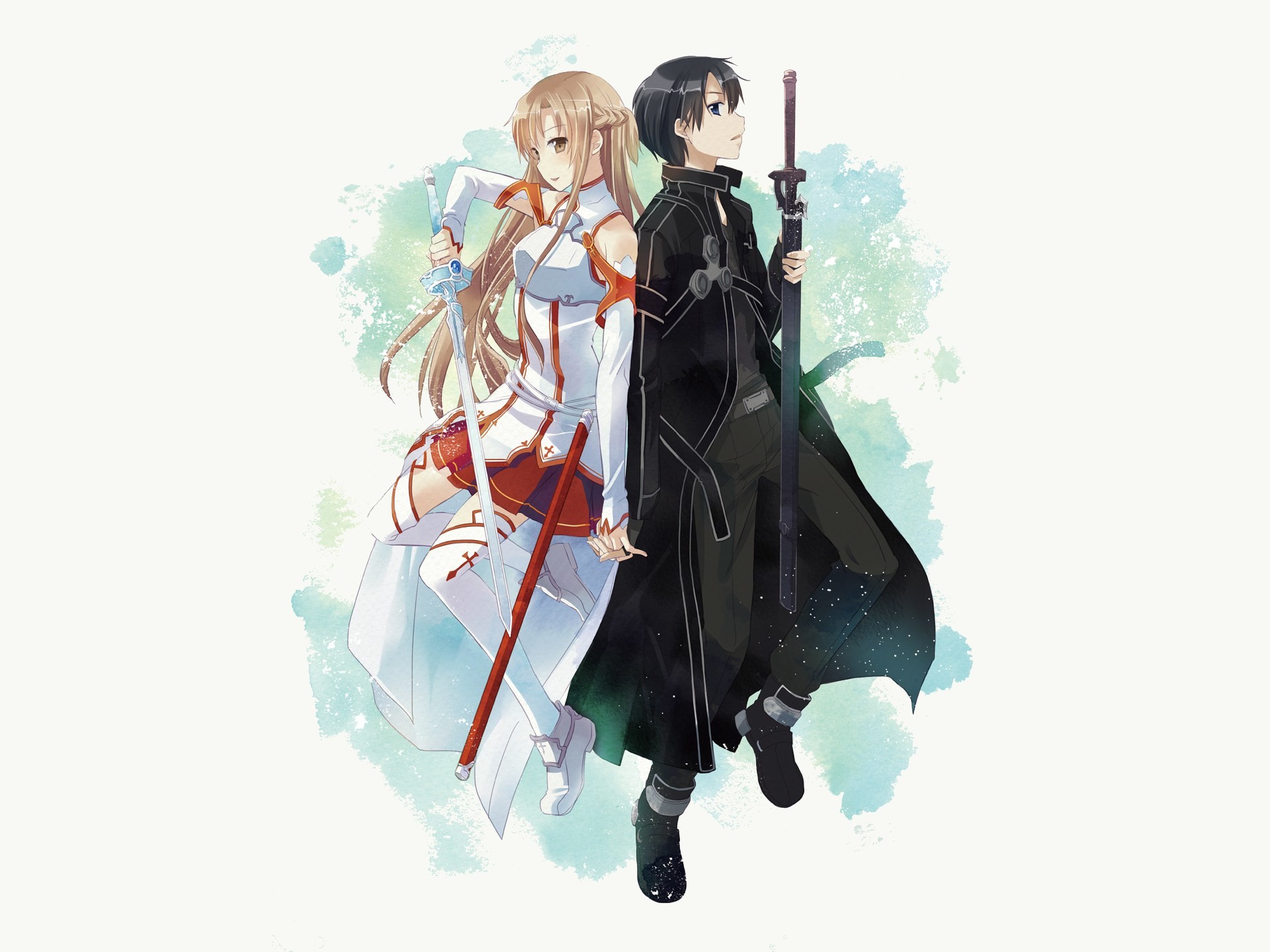 1920x1440 Asuna & Kirito - By Sword Art Online Kirito and Asuna á¦