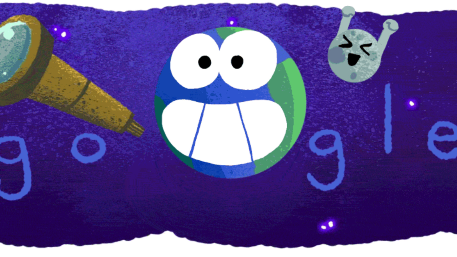 1920x1080 Always the fan of space-travel and astronomy, Google wasted no time  designing a doodle to acknowledge NASA's discovery of seven Earth-like  planets orbiting ...