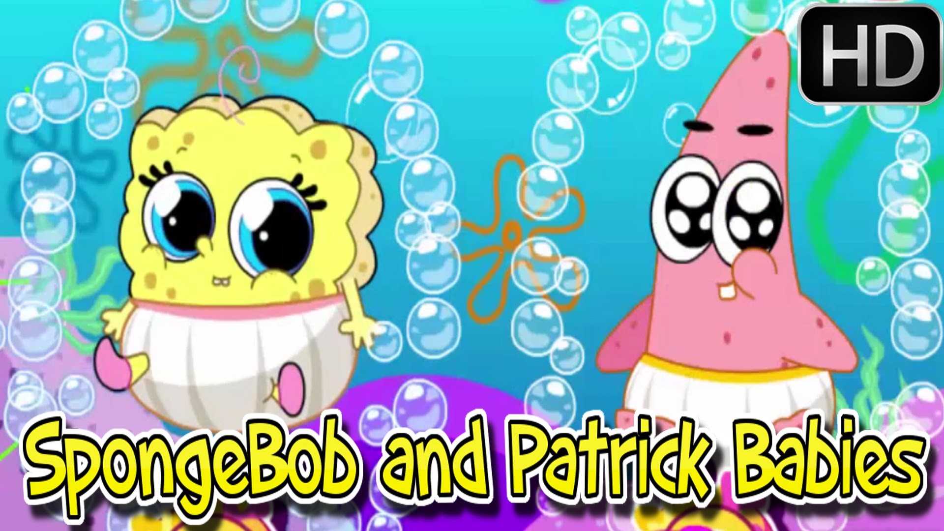 1920x1080 á´´á´° â¥â¥â¥ Spongebob games - Spongebob And Patrick Babies - Baby videos games  for kids - YouTube