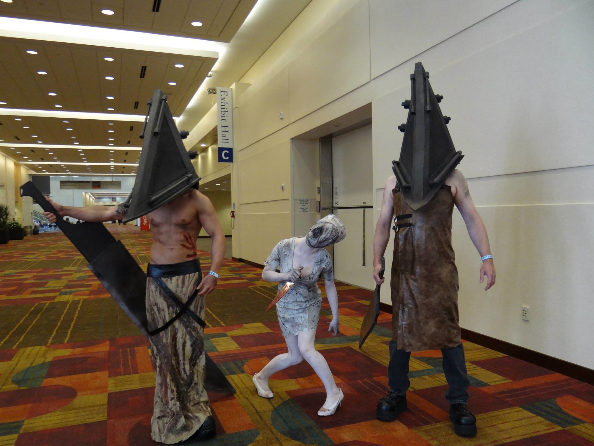 2048x1536 [Self] Cosplay of myself, daughter, and son as Pyramid Head and Nurse from Silent  Hill ...