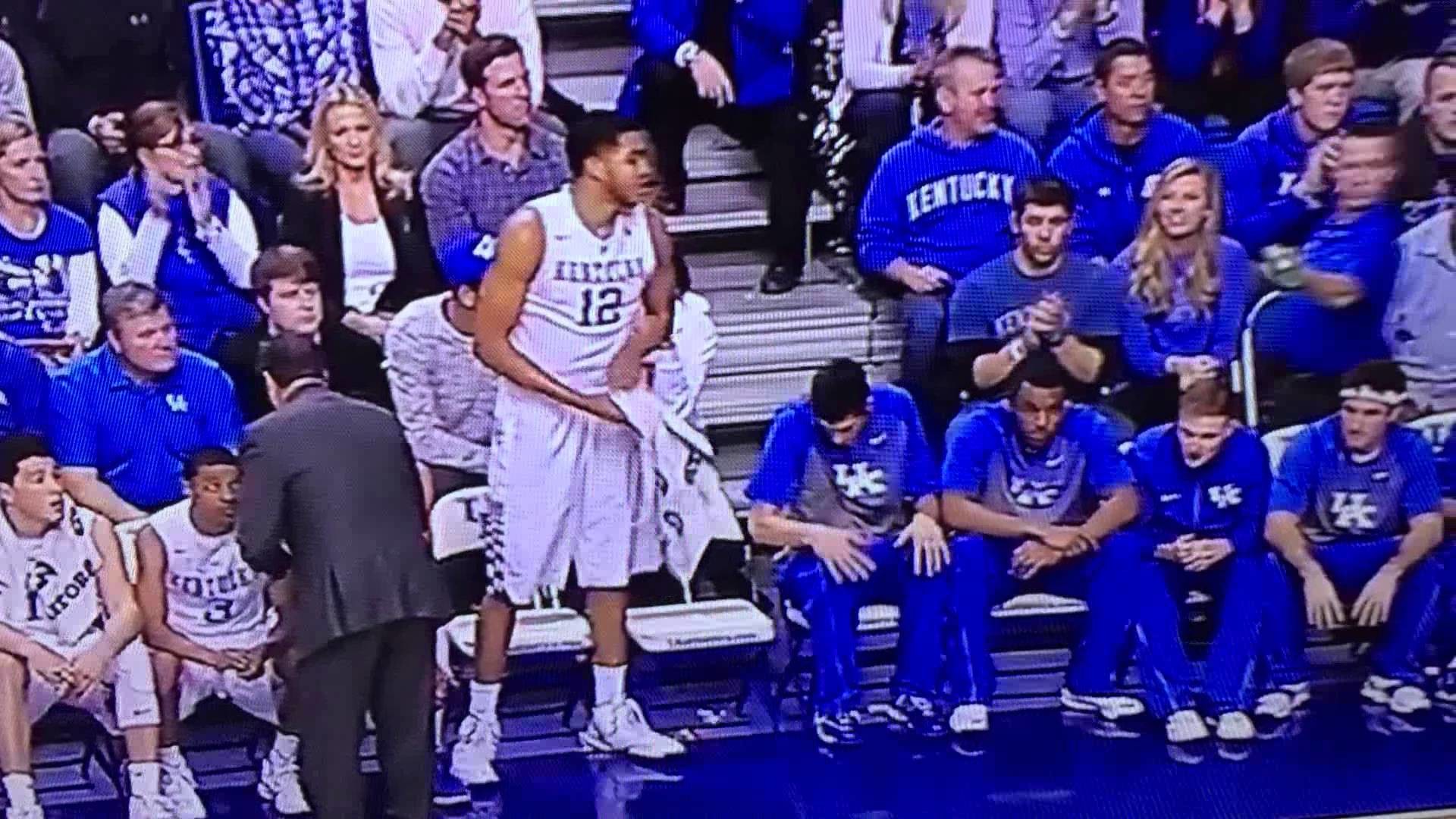 1920x1080 Karl-Anthony Towns wipes off Willie Cauley-Stein's face. All smiles.