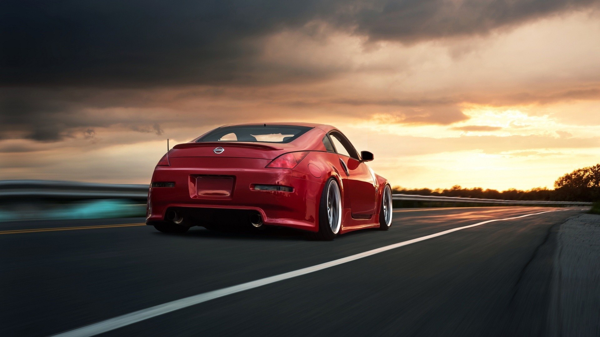 1920x1080 Nissan 350Z, Stance, Car, Red Cars Wallpapers HD / Desktop and Mobile  Backgrounds