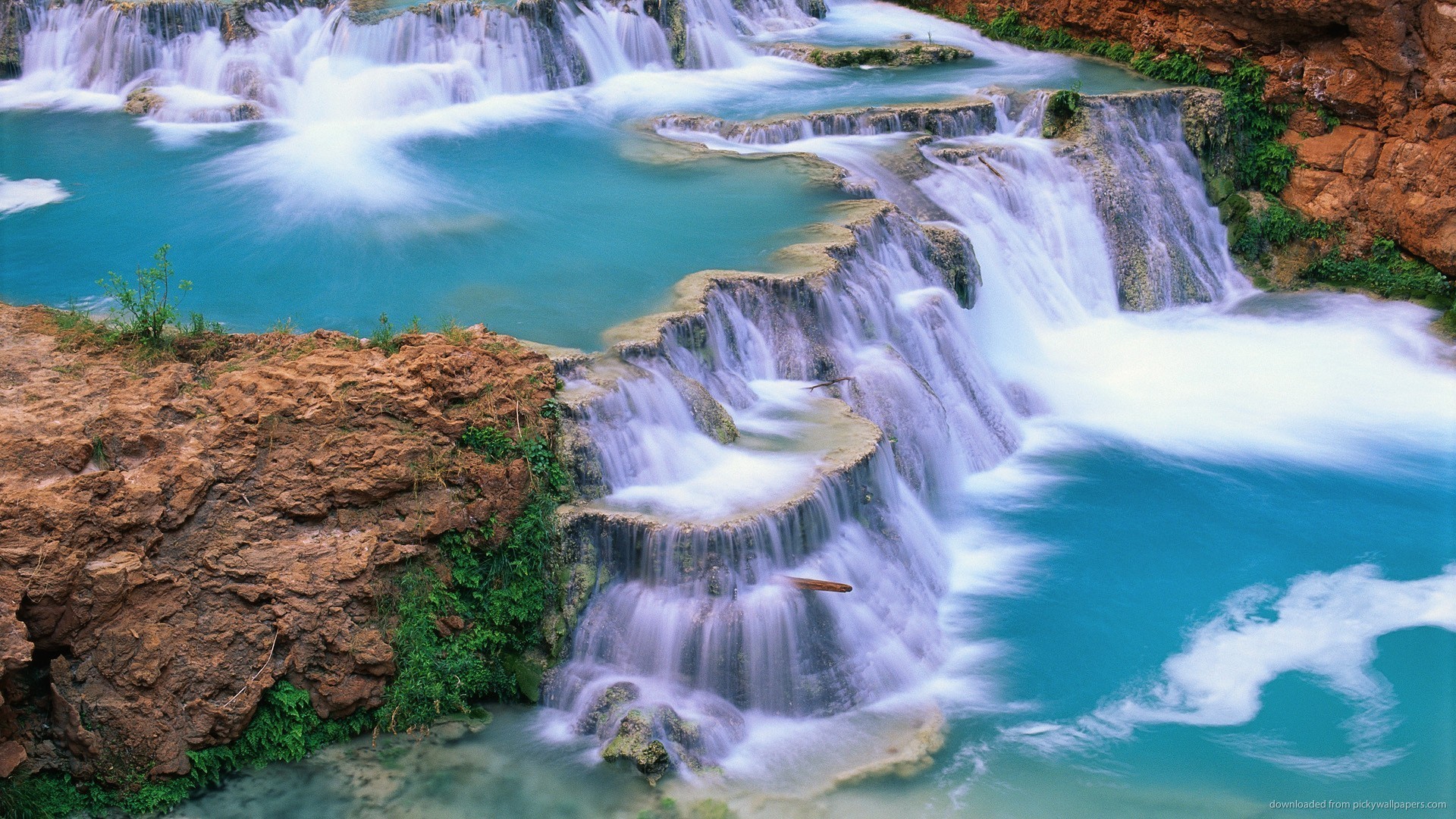 1920x1080 Gorgeous cascade waterfalls picture