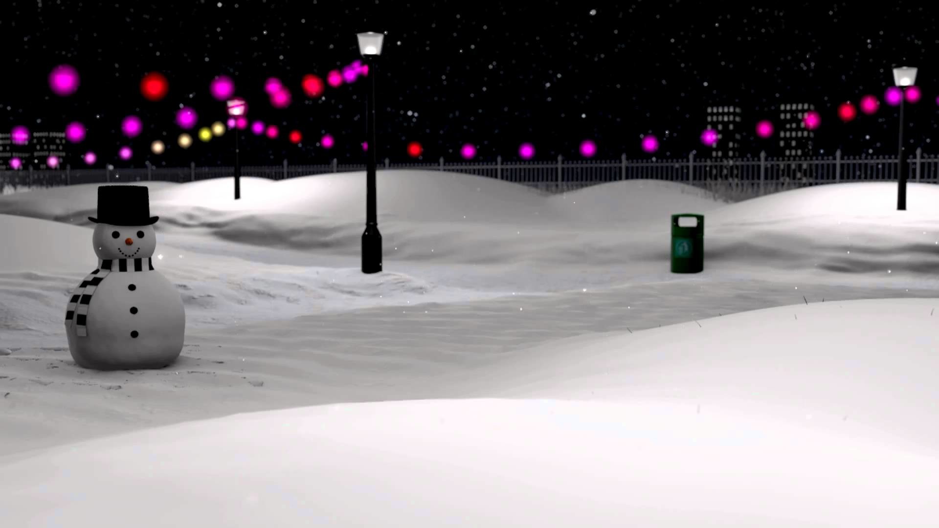 1920x1080 Animated Snow Scene