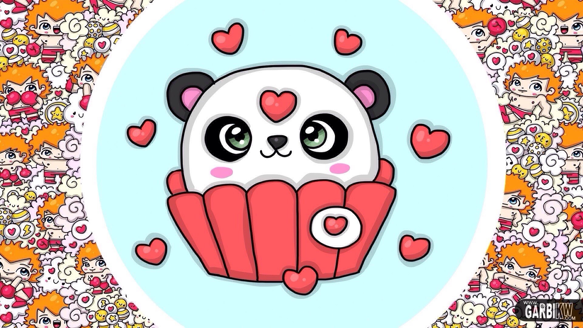 1920x1080 How To Draw Kawaii Panda Cupcake - Easy Drawings - Hello #Kawaii Machine -  YouTube