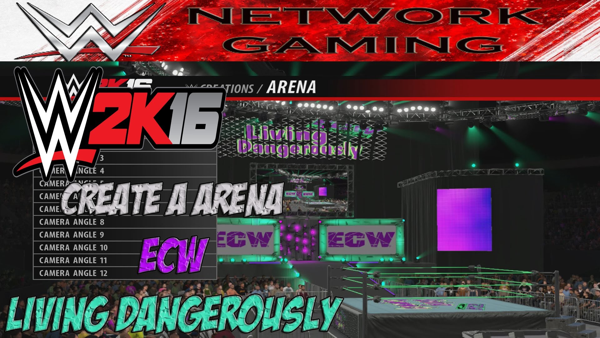 1920x1080 WWE 2K16 Create a Arena ECW Living Dangerously Community Creations PS4 /  XBOX ONE - YouTube