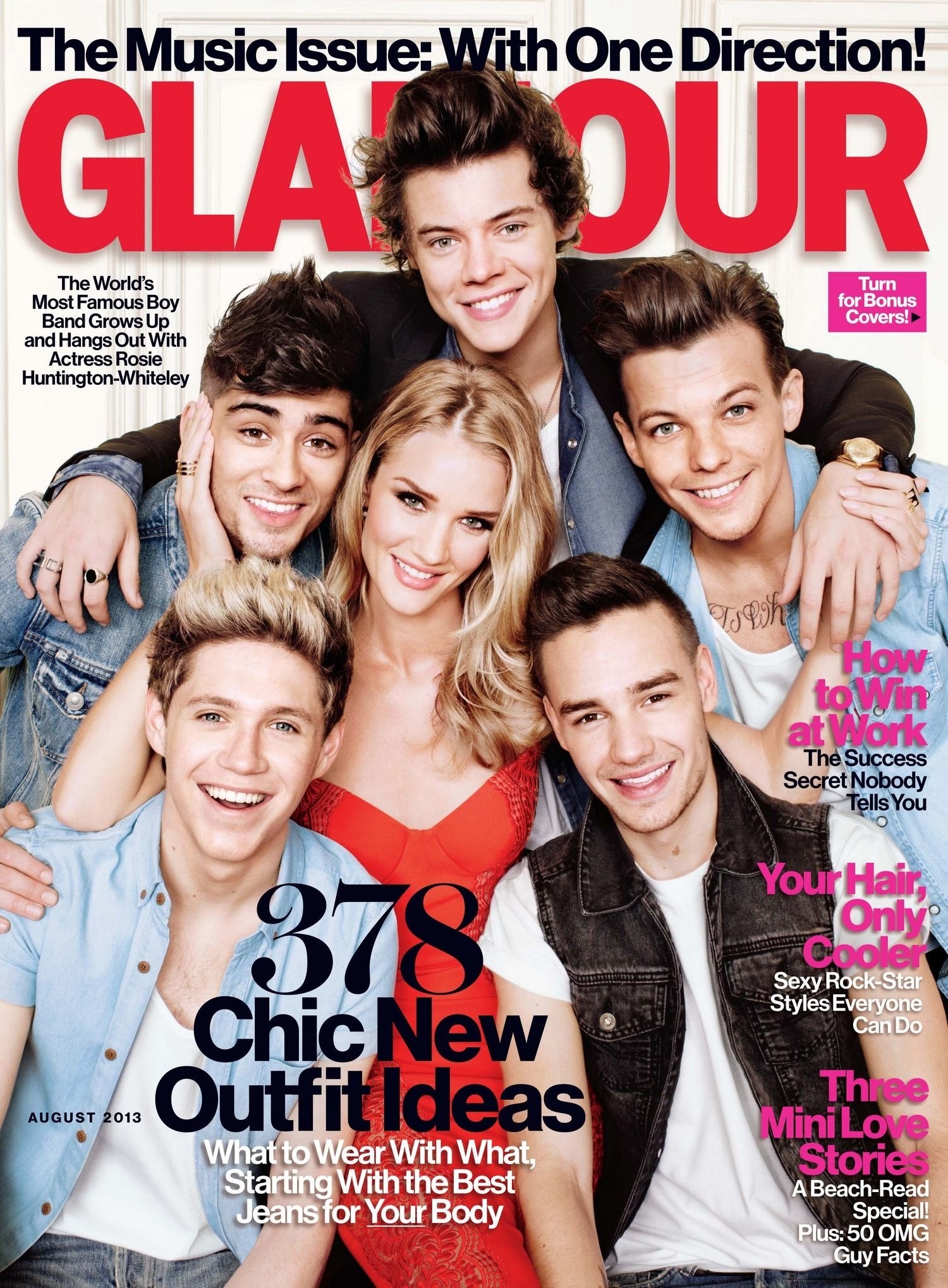 1500x2039 FIRST LOOK: One Direction and Rosie Huntington-Whiteley Star on the Cover  of Glamour's August Music Issue! | Glamour