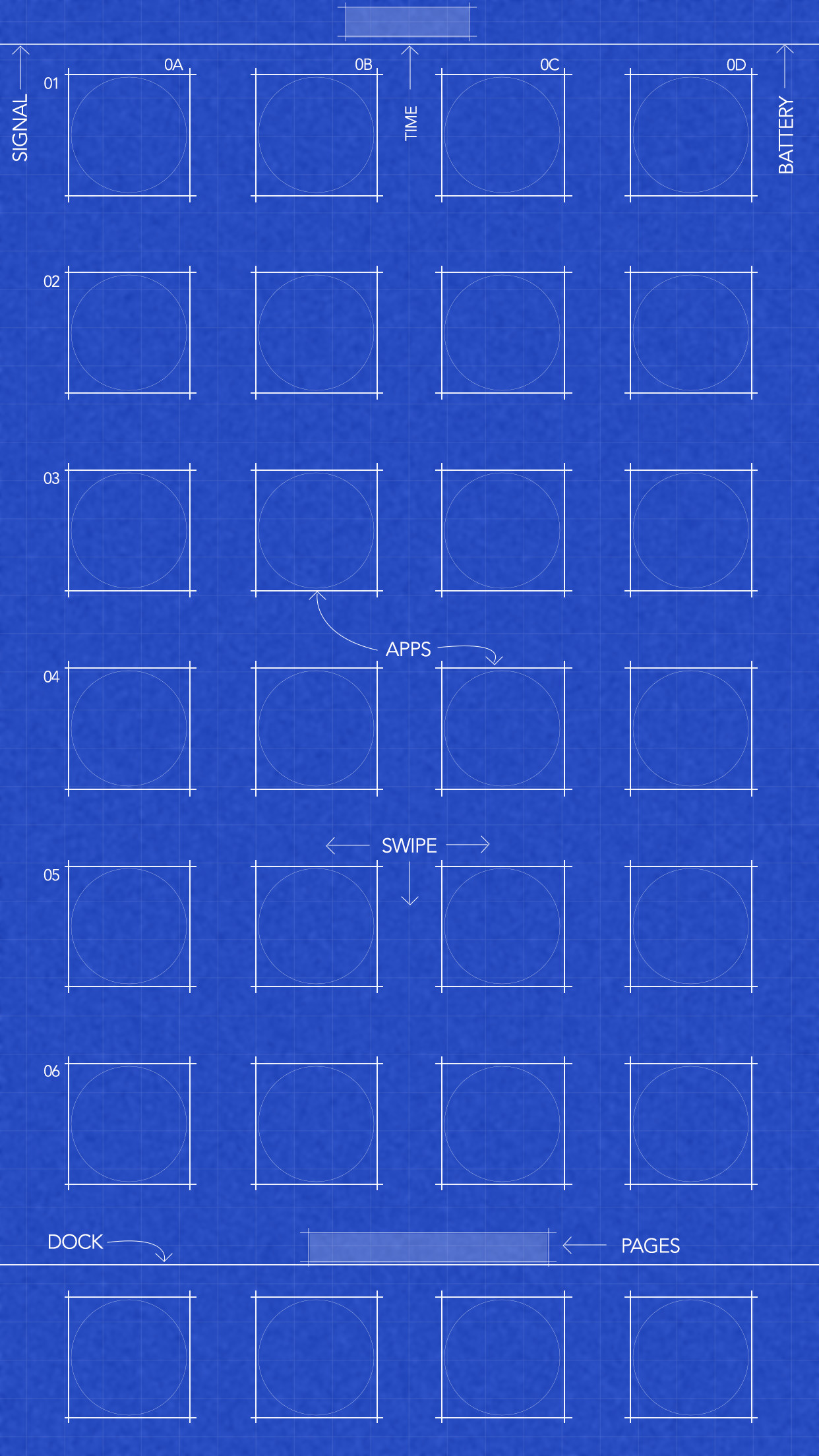 1242x2208 Download: 6/s/7/8 Plus blueprint wallpaper