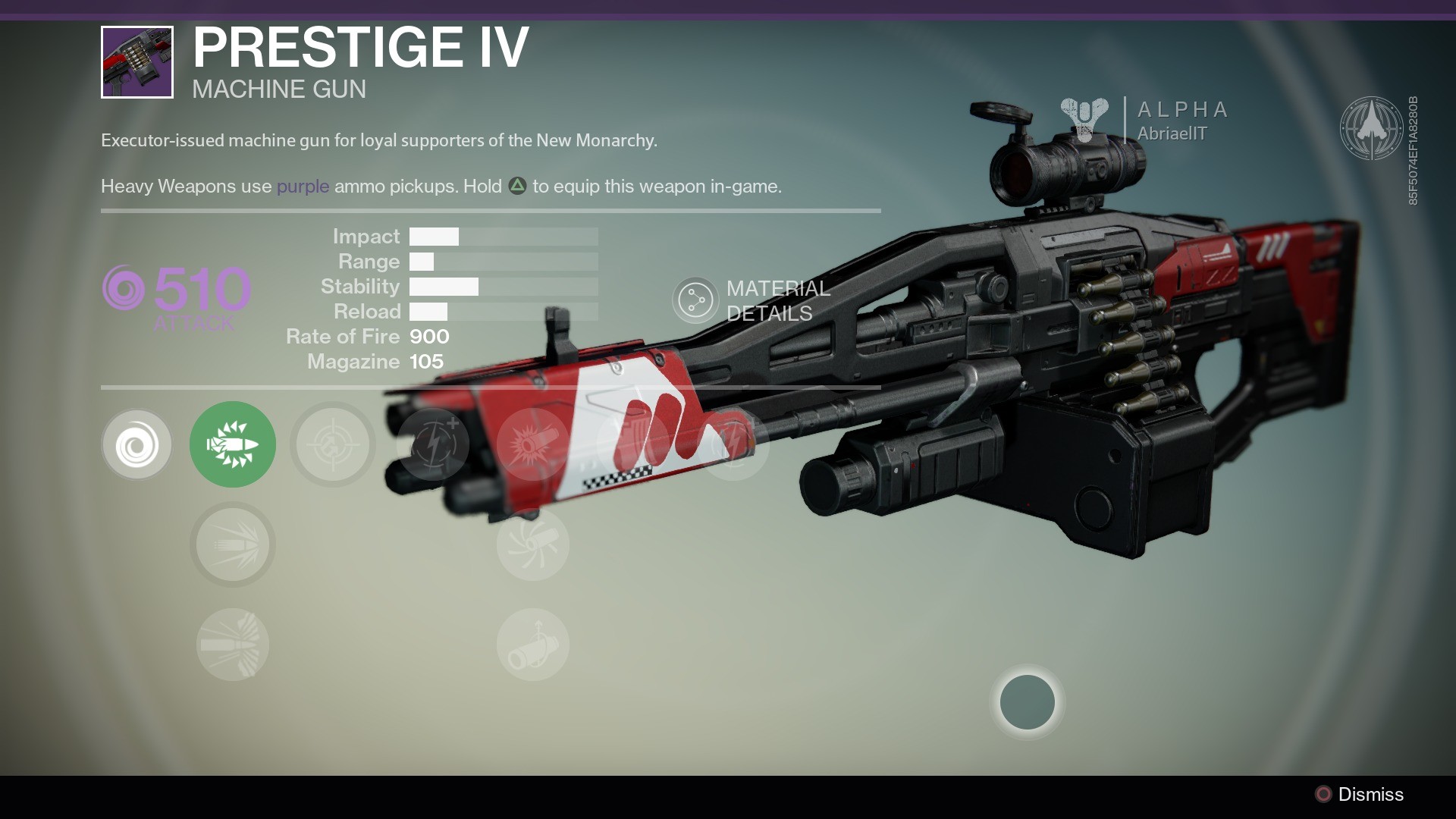 1920x1080 Executor-issued close quarters weapon for loyal supporters of the New  Monarchy. Judgment VI is a legendary shotgun manufactured by the New  Monarchy…