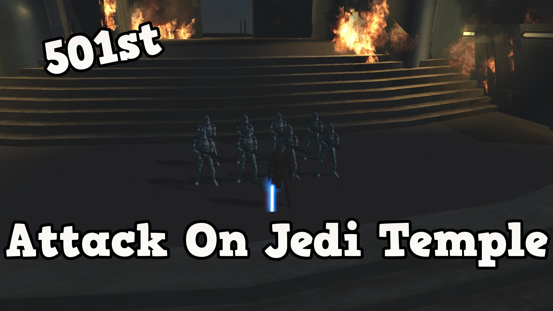 1920x1080 Men Of War Assault Squad - Star Wars Mod - 501st Attack Jedi Temple! -  YouTube