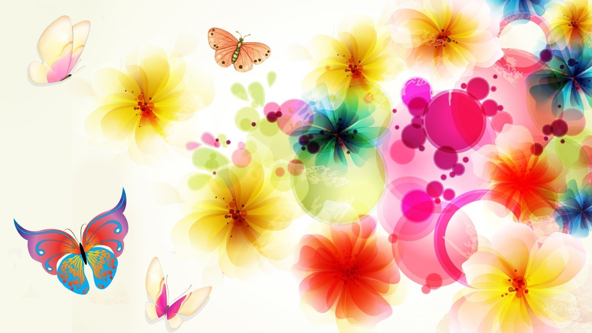1920x1080 wallpaper.wiki-Bright-Floral-Background-Desktop-PIC-WPC008506