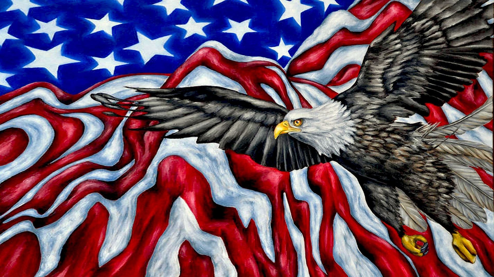 1920x1080 1920x1200 Eagle USA Flag Wallpaper Desktop