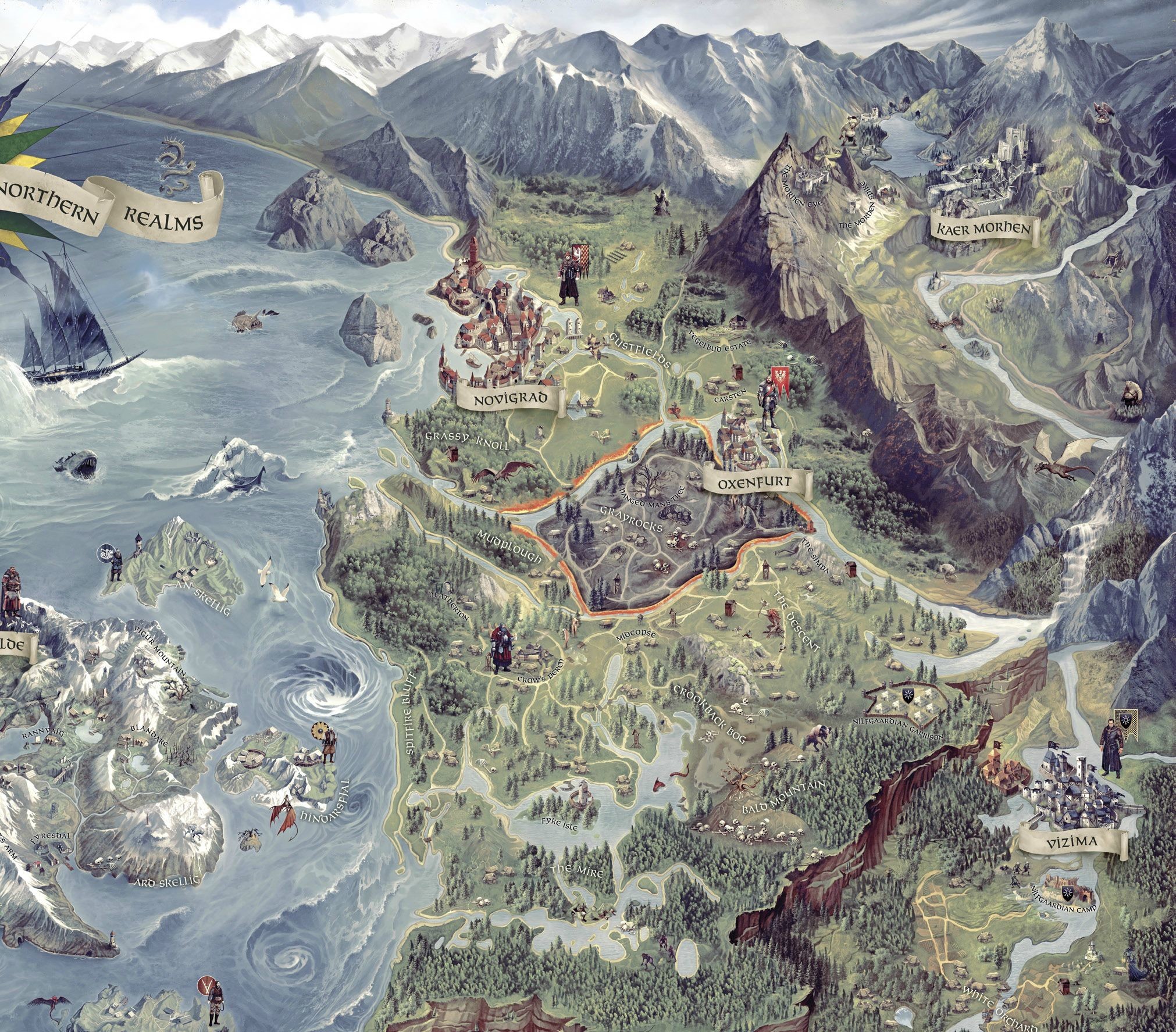 2022x1775 The map from Witcher 3