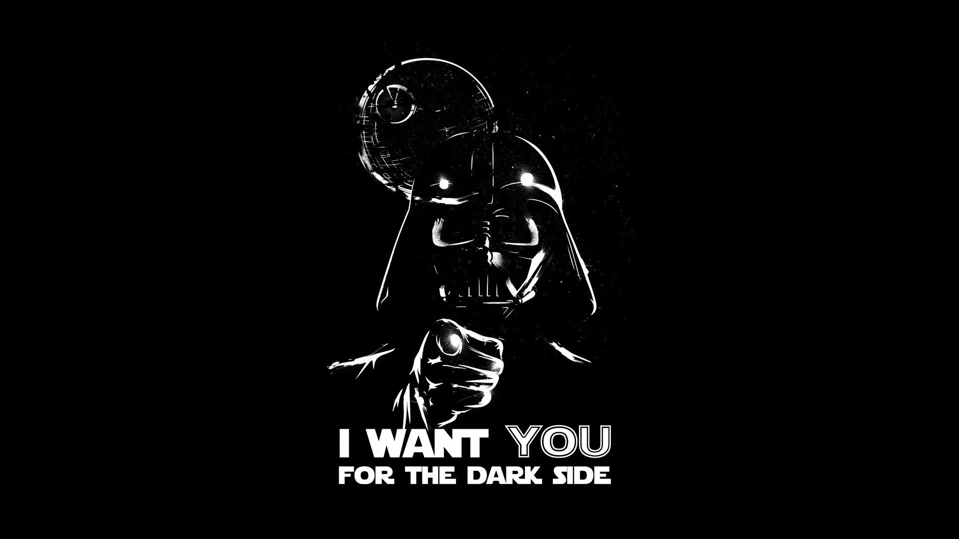 1920x1080 Abstract Black Background Dark Side Darth Vader Death Star Propaganda  Simple Simplistic Spoof Wars