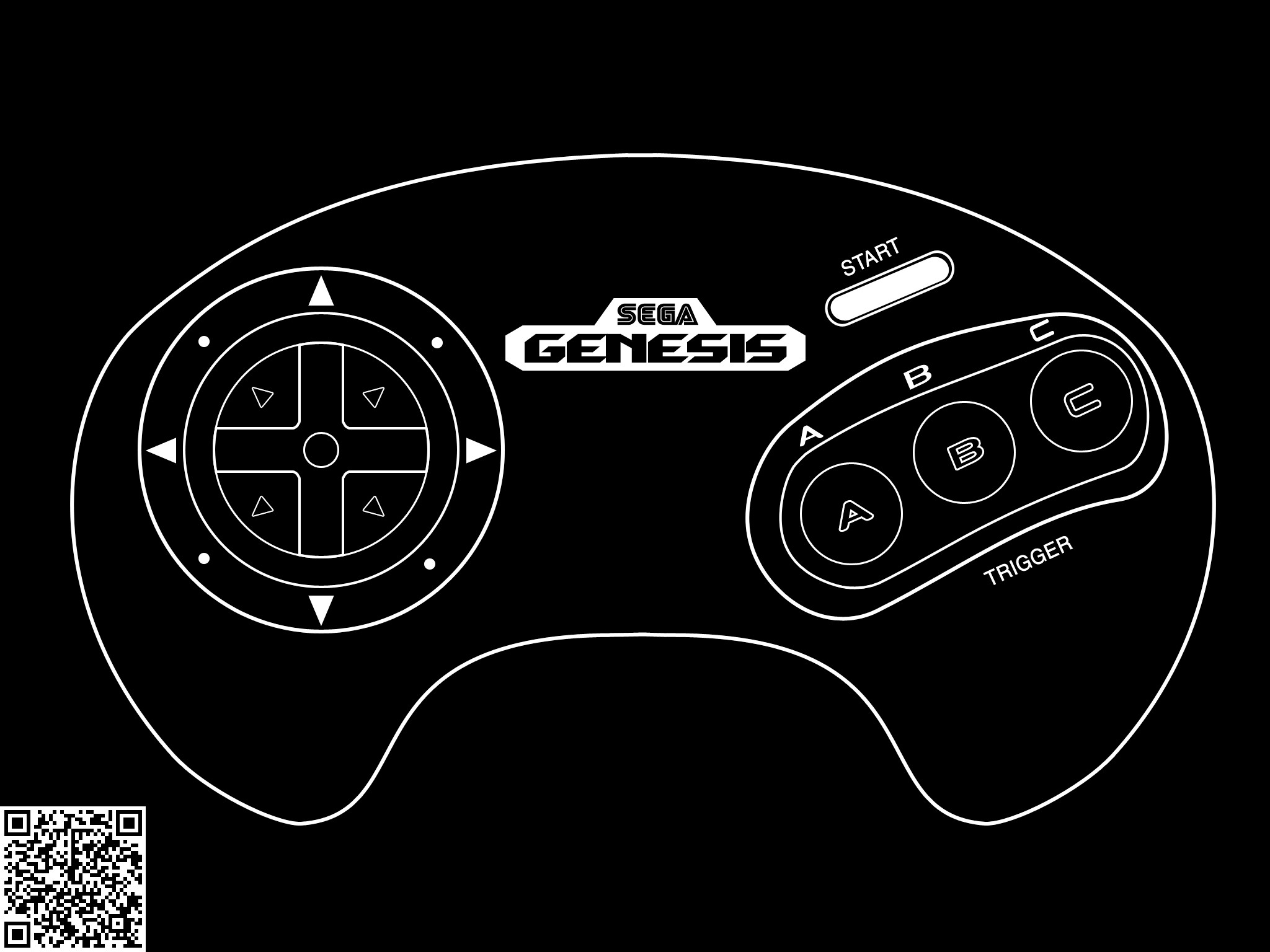 2048x1536 Sega Genesis Controller by BLUEamnesiac Sega Genesis Controller by  BLUEamnesiac