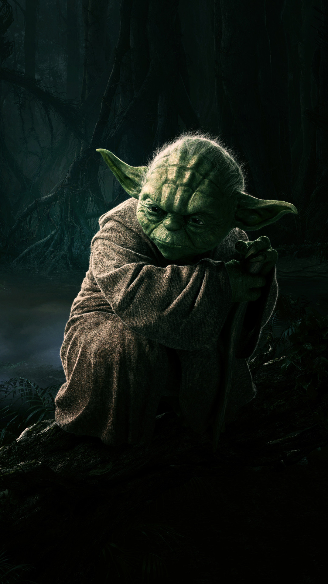 1080x1920 Yoda Star Wars Dark Android Wallpaper ...