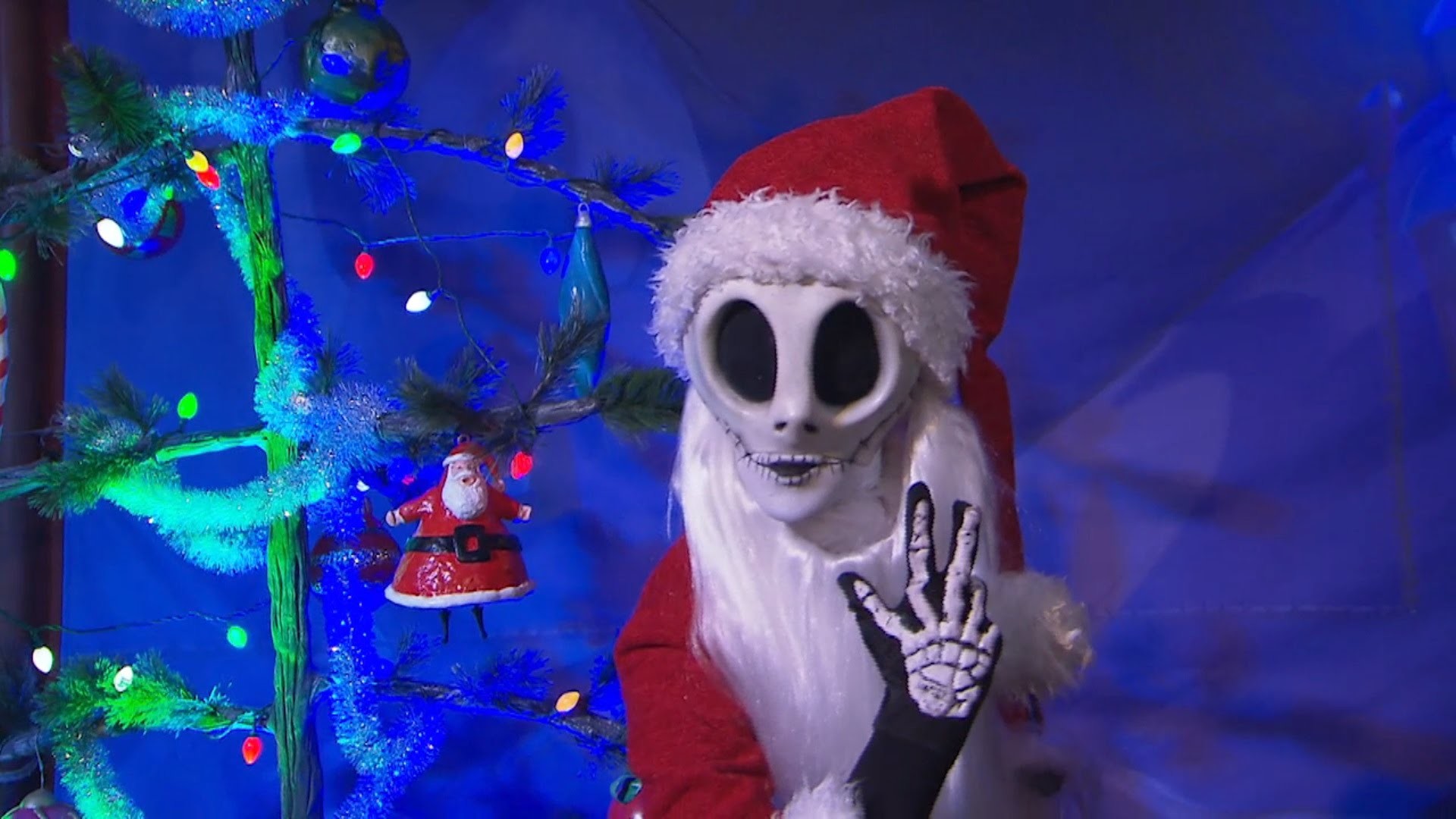 1920x1080 Meet Jack Skellington as Sandy Claws during Very Merry Christmas Party -  YouTube