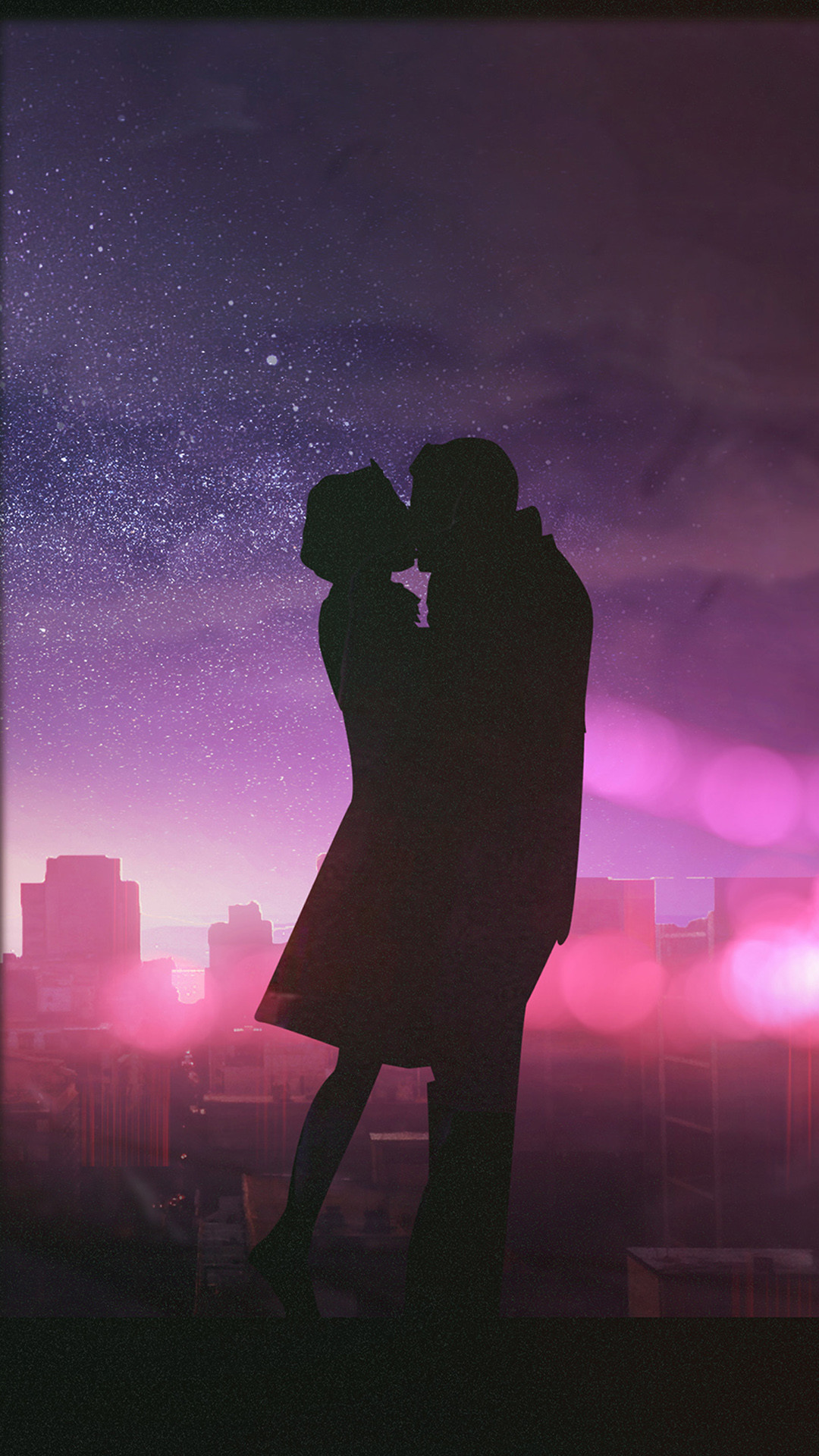 1080x1920 Valentine Couple Kissing