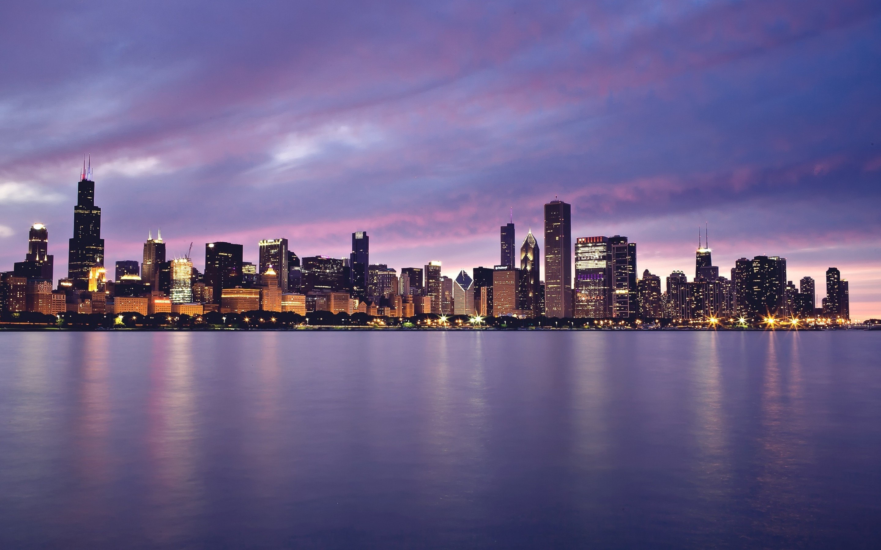 2880x1800 Panoramic Chicago Skyline Wallpaper #5932 | Frenzia.com