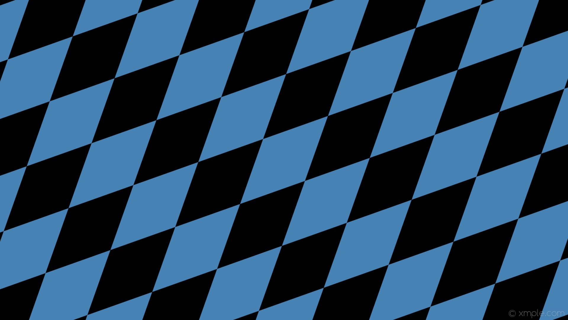 1920x1080 wallpaper lozenge blue black diamond rhombus steel blue #4682b4 #000000 45Â°  420px 200px