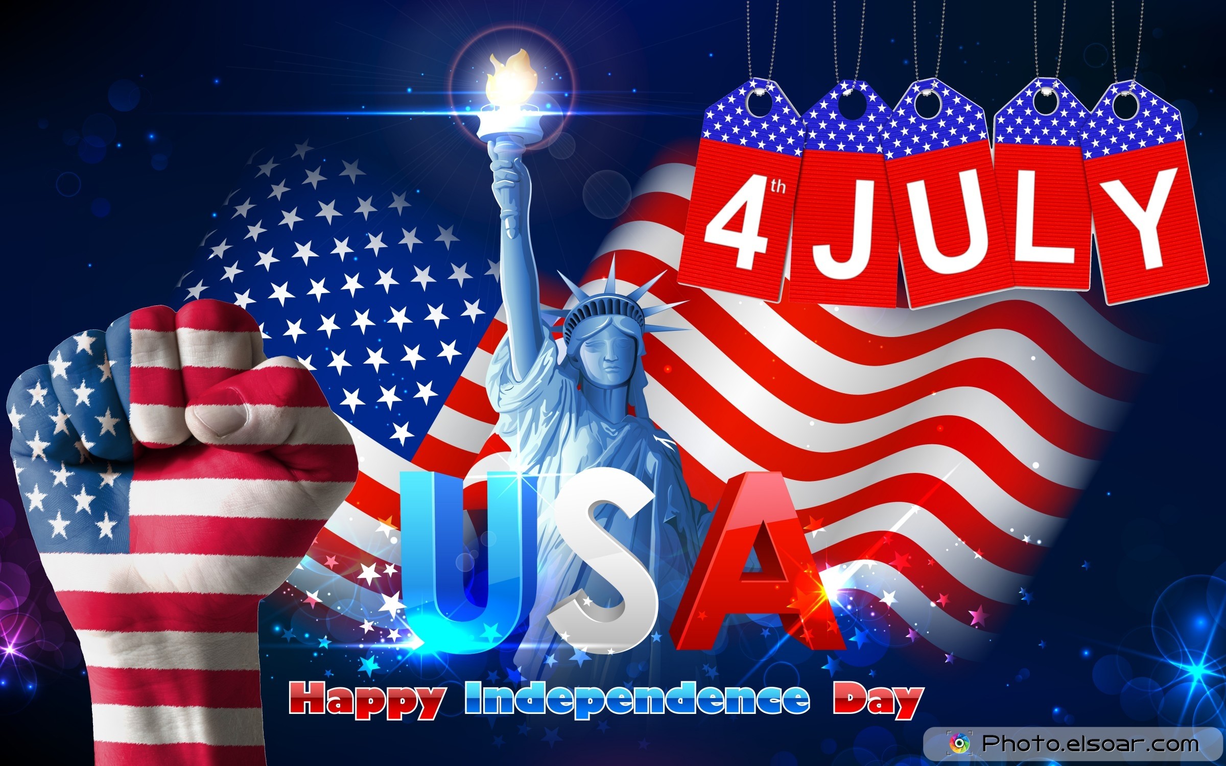 2400x1500 American Independence Day Quotes, Images, Pictures for 4th Of July