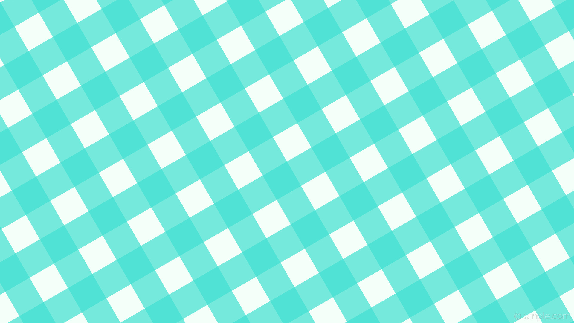 1920x1080 wallpaper checker gingham striped white blue mint cream turquoise #f5fffa  #40e0d0 300Â° 94px