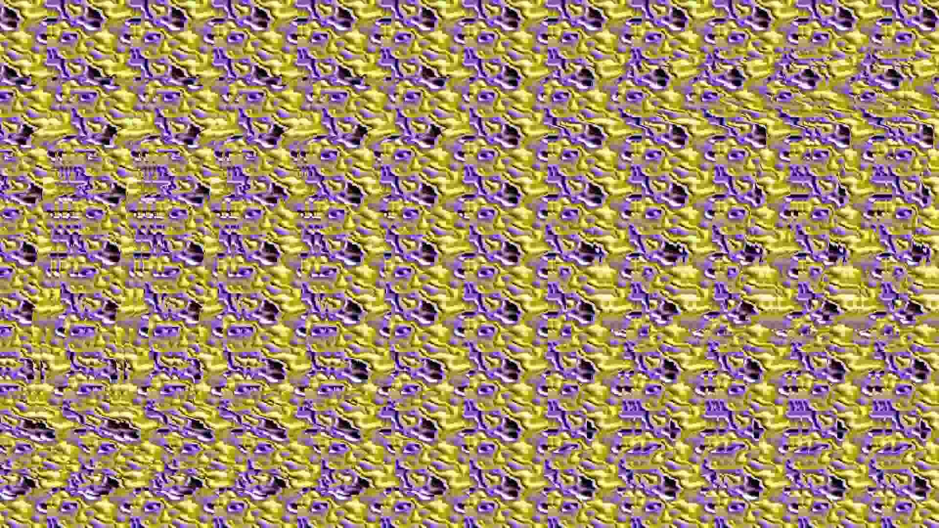 Download Abstract Glitch Magic Eye 3D Stereogram Picture a colorful tv  screen with a rainbow pattern  Wallpaperscom