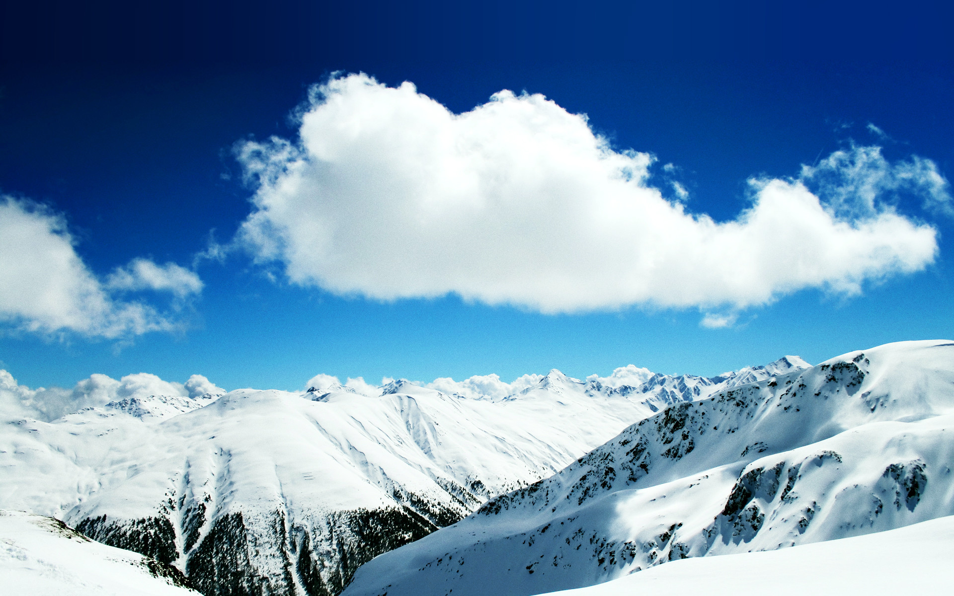 1920x1200 Winter Snow Mountains