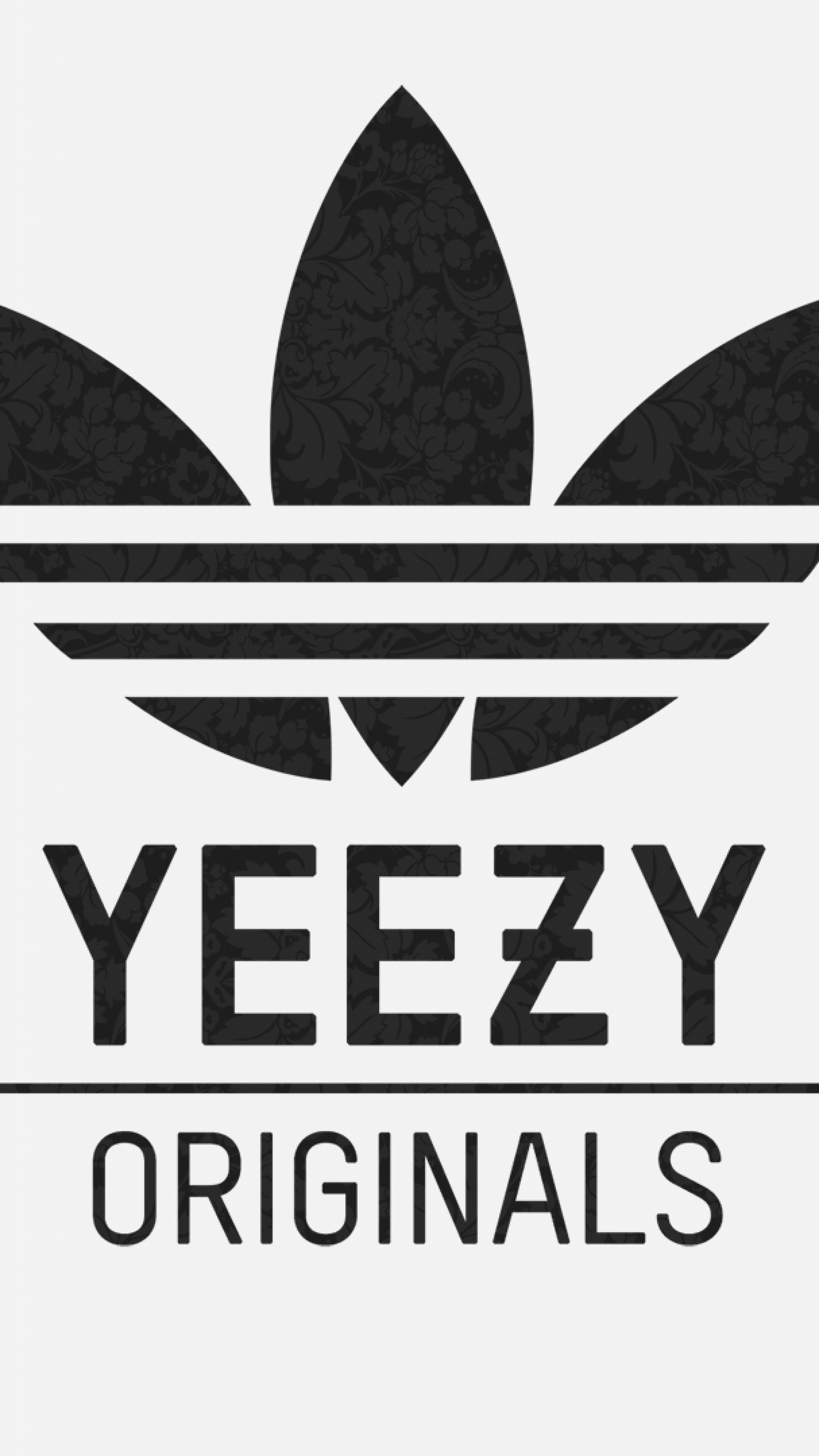2160x3840  Wallpaper adidas, yeezy, logo