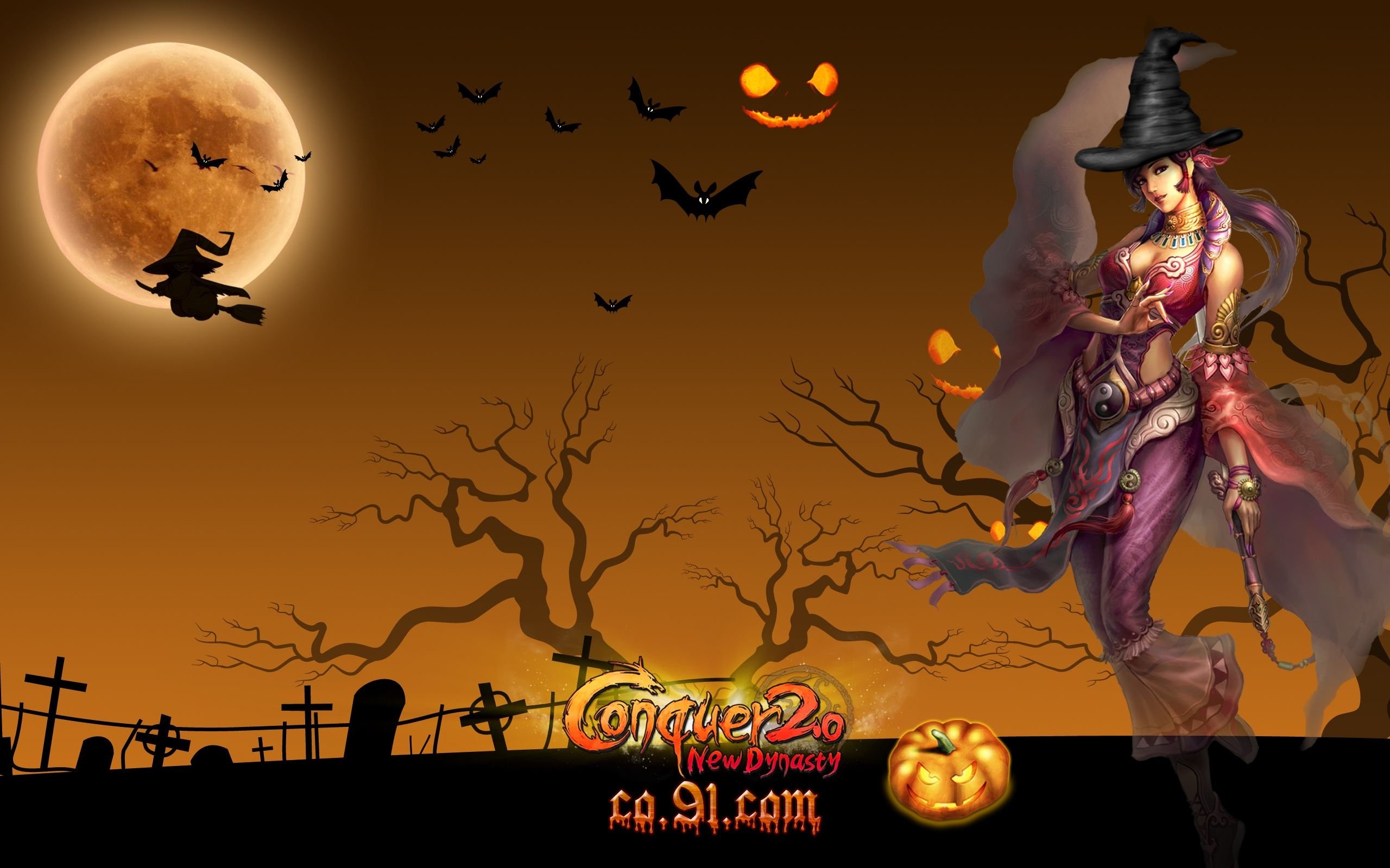 2560x1600 CONQUER ONLINE fantasy mmo rpg martial action fighting 1cono warrior poster halloween  witch wallpaper |  | 640317 | WallpaperUP