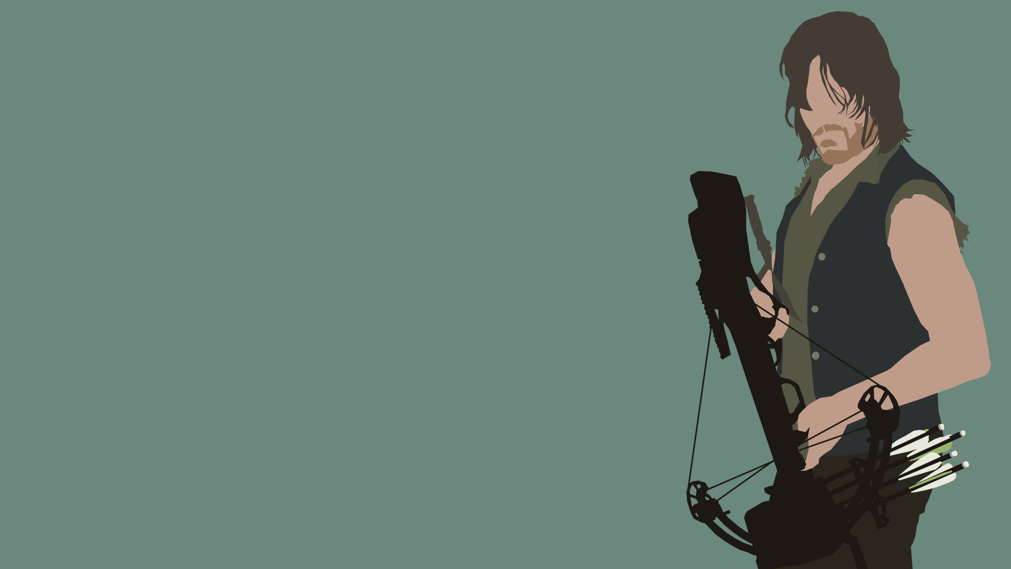 2000x1125 ... Daryl Dixon from The Walking Dead by Reverendtundra