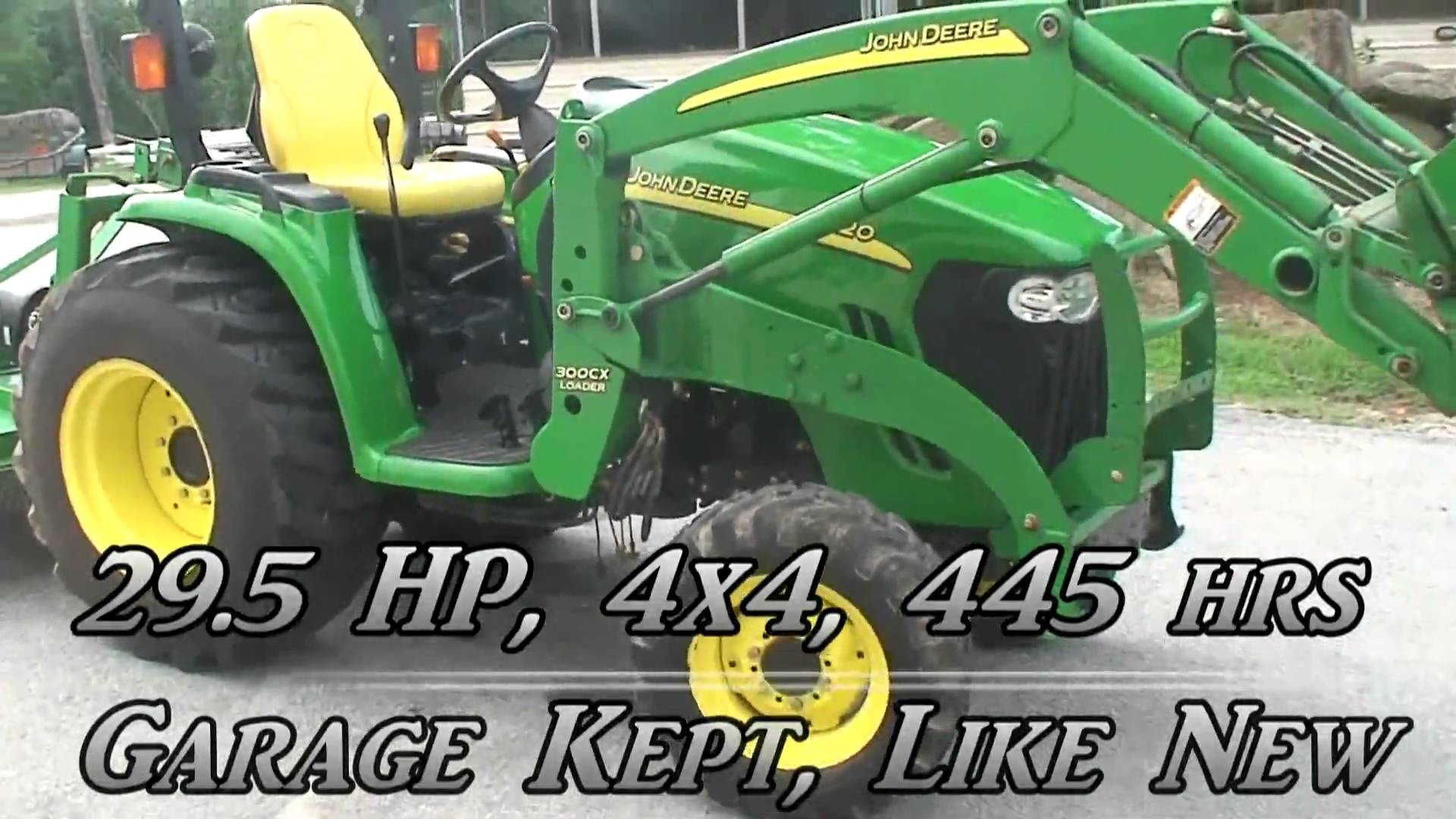 1920x1080 John Deere 3120 utility tractor with 4wd, hydro transmission, and 300cx  loader - YouTube