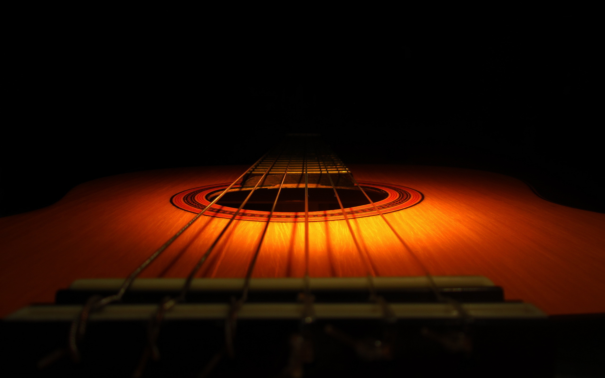 2560x1600 Music / Wooden guitar Wallpaper. Wooden guitar, Dark background ...