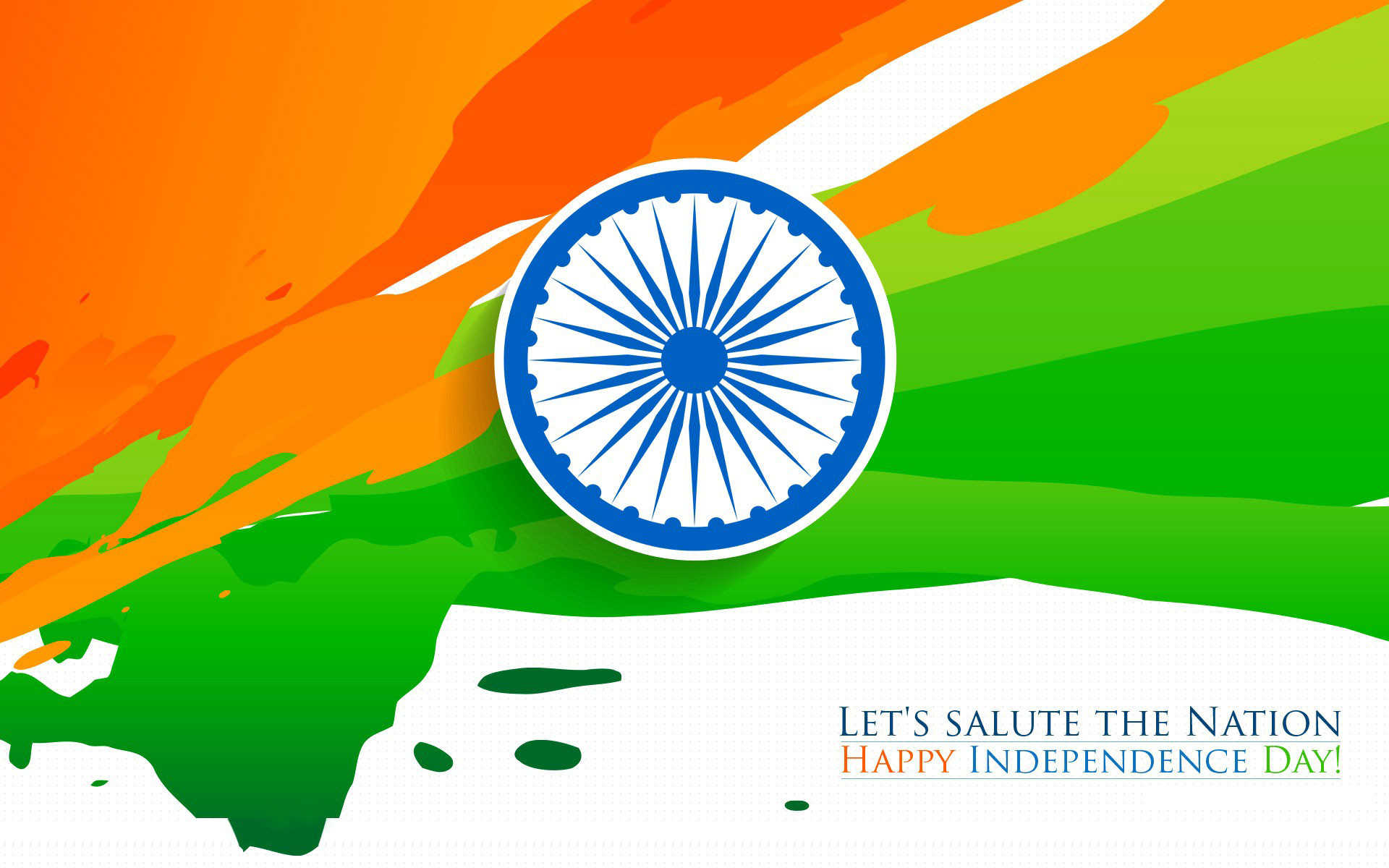 1920x1200 Happy Independence Day Indian Flag Tricolor HD Wallpaper