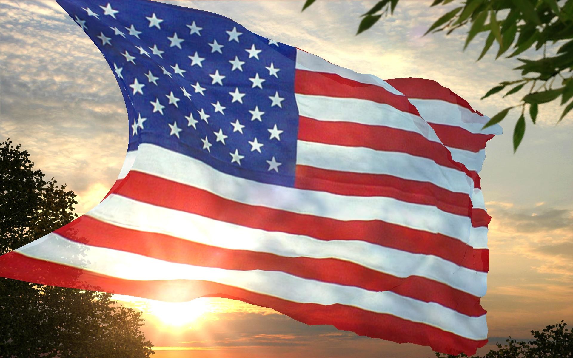 1920x1200 USA American Flag Wallpaper