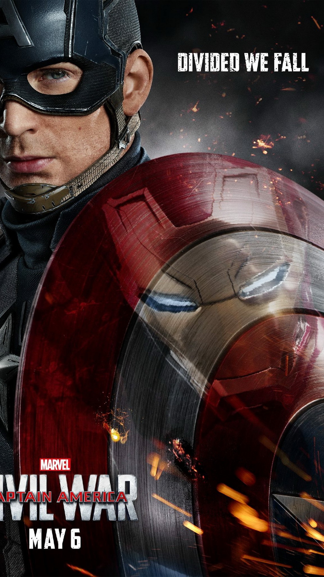 1080x1920 Captain America Civil War Shield