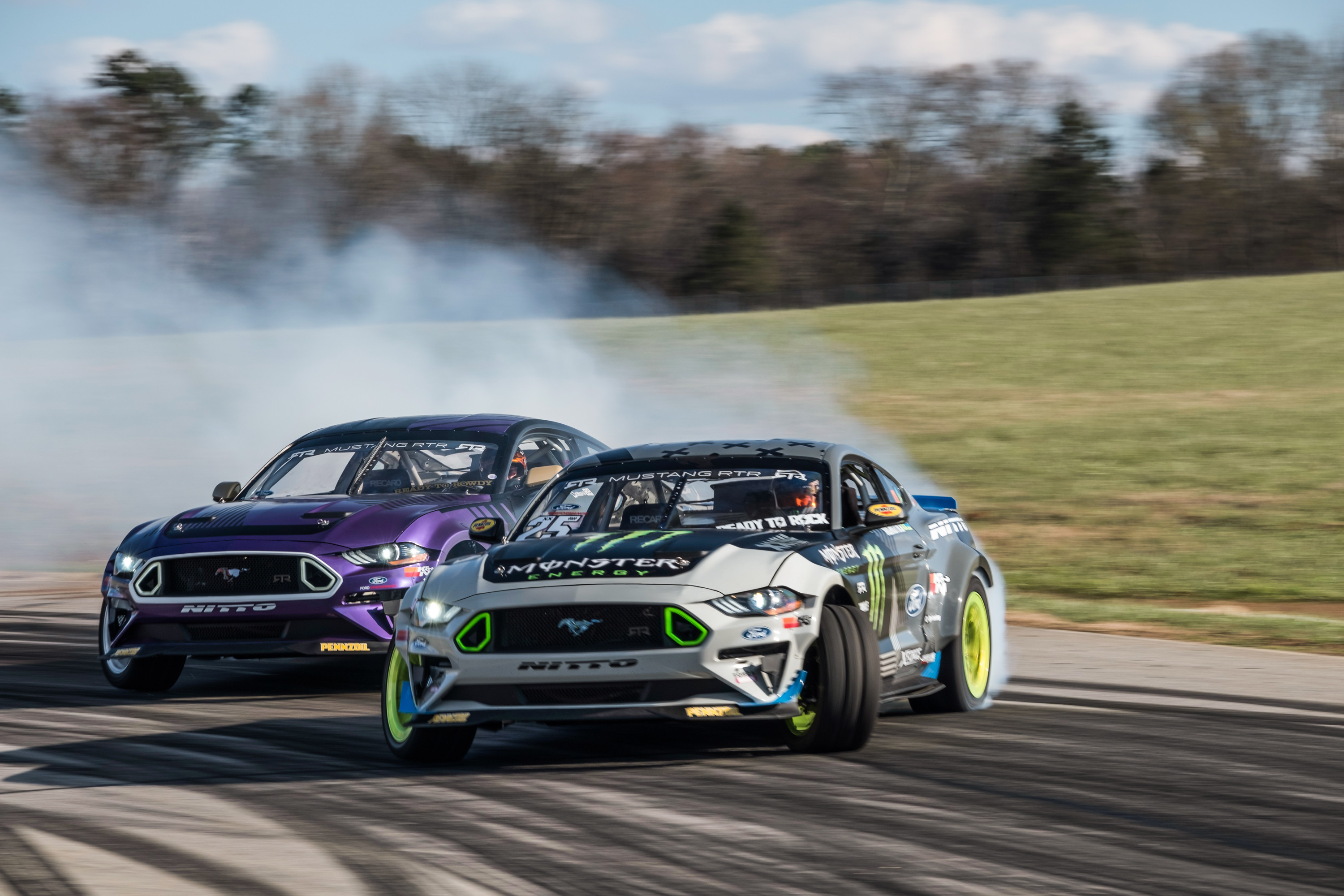 3000x2000 Vaughn Gittin Jr. and Chelsea DeNofa Unveil 2018 Mustang RTR Formula Drift  Competitors