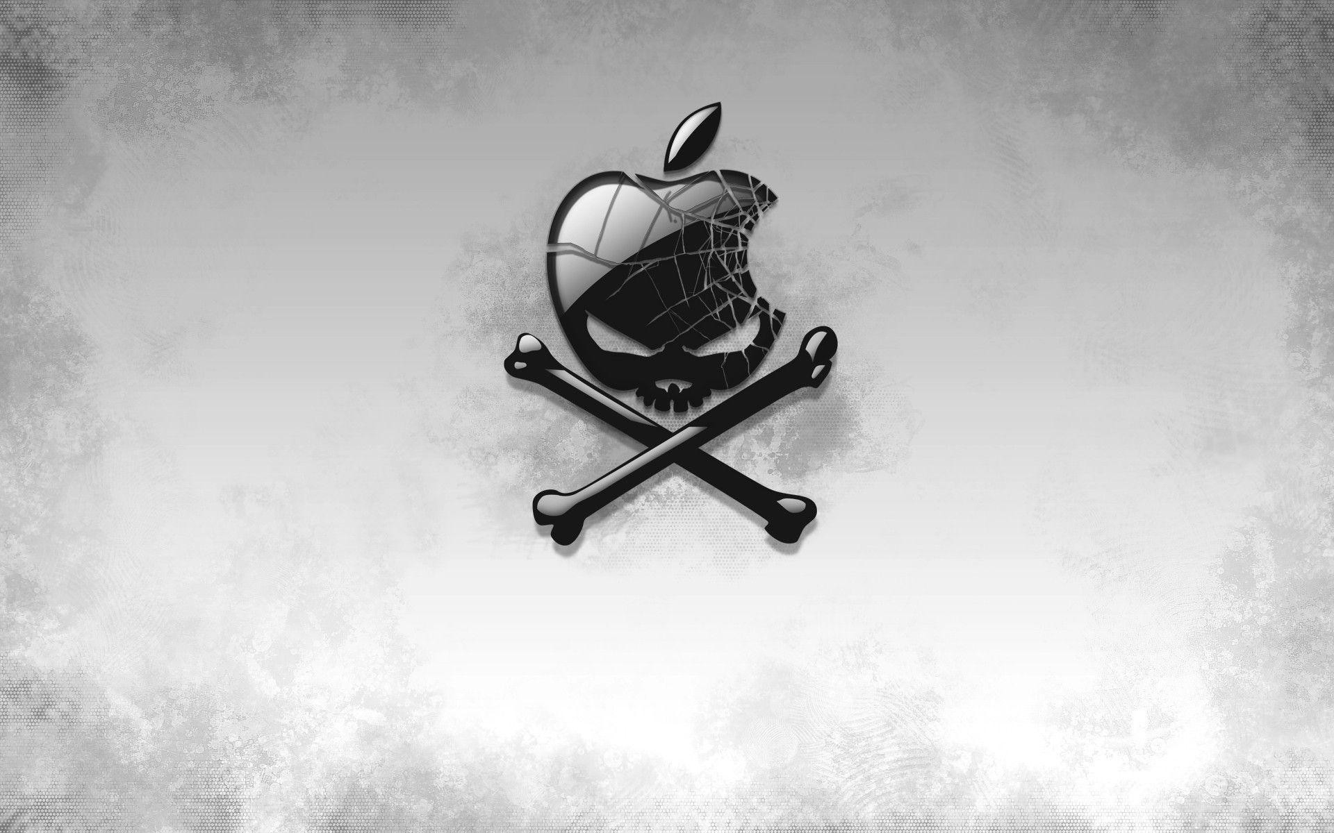 1920x1200 HD wallpaper - Jolly Roger - Piracy, Jolly Roger, apple, skull .