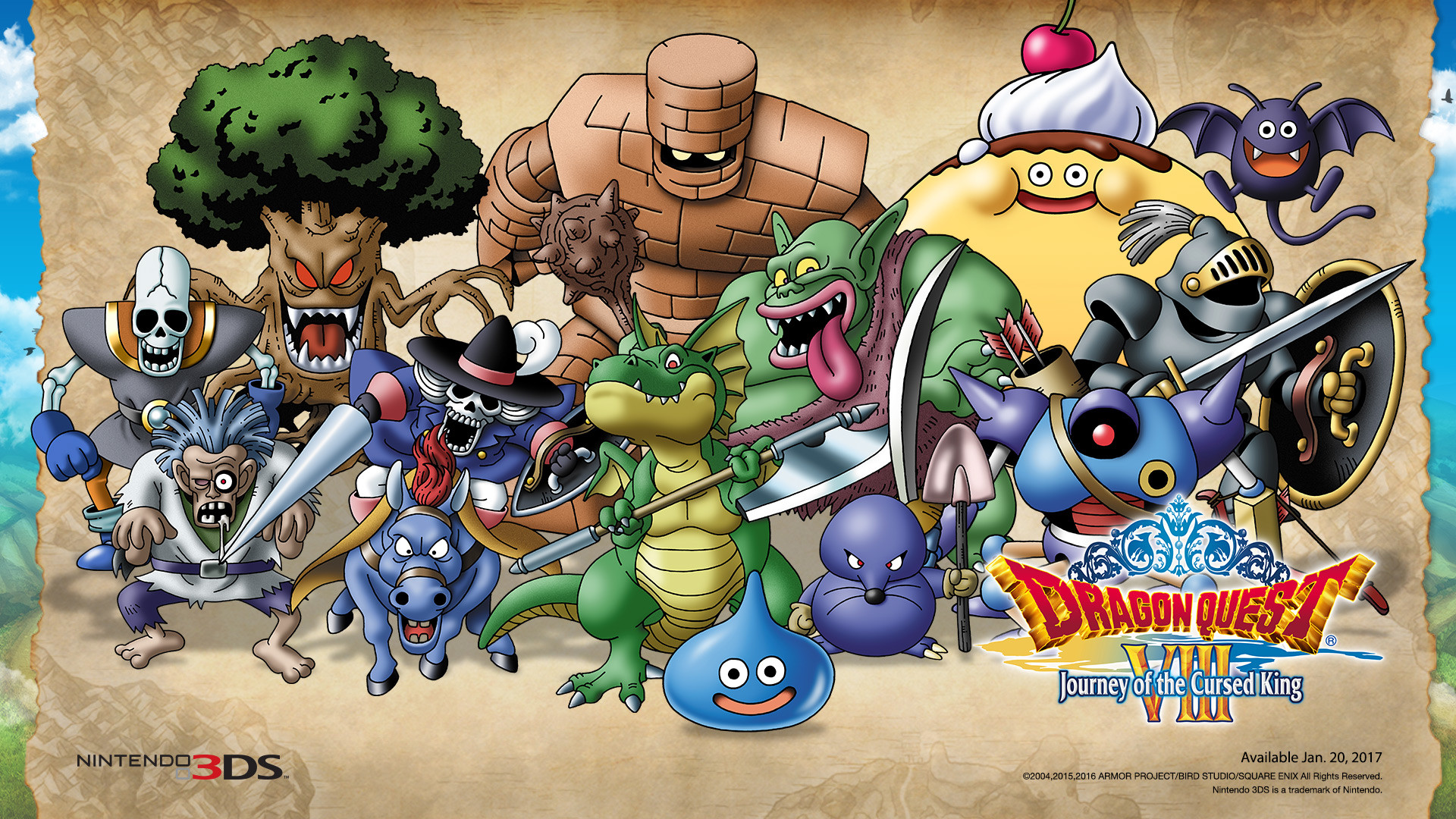 1920x1080 Dragon Quest VIII 3DS Nintendo Monsters Wallpaper  ...