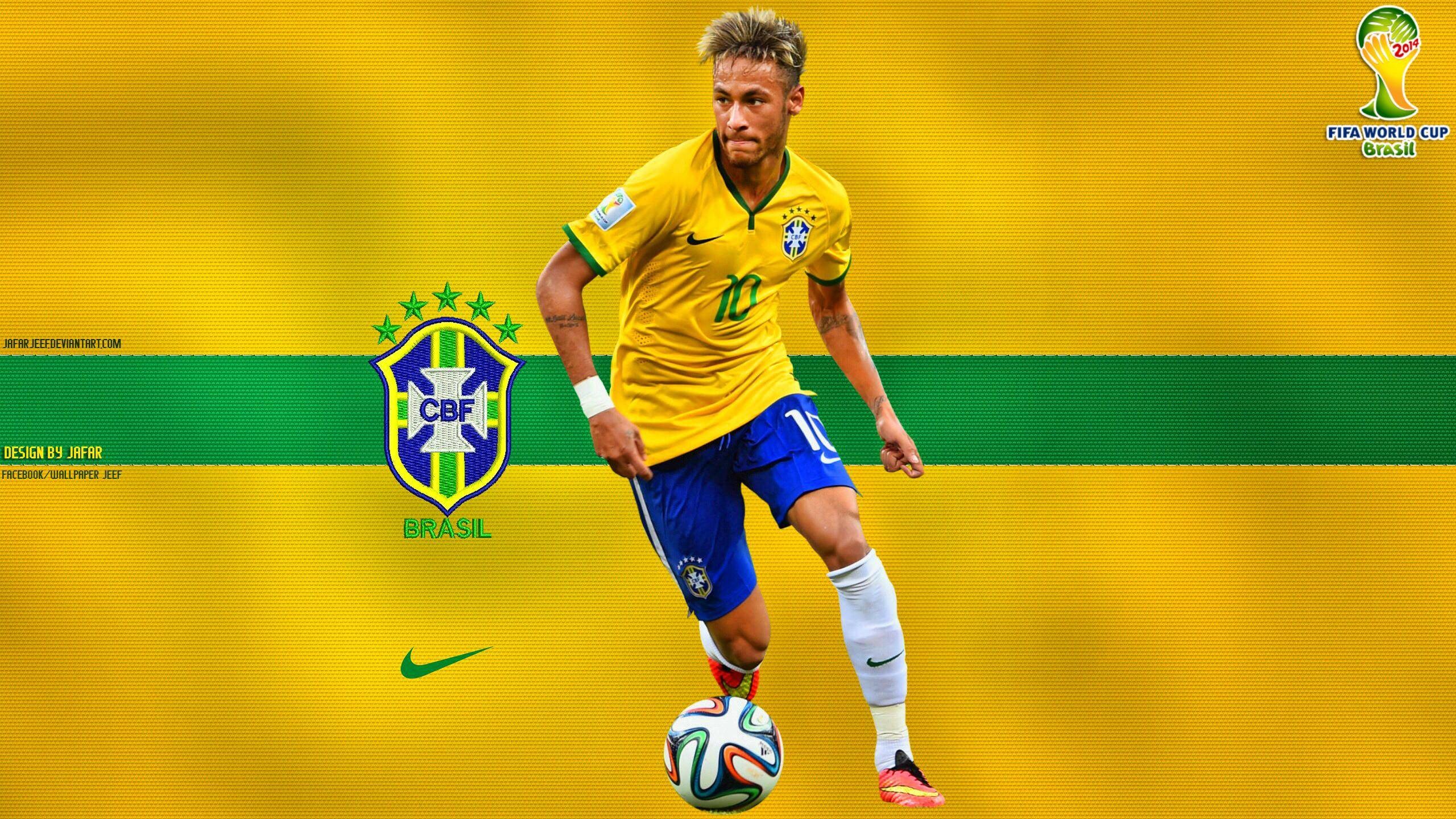 2560x1440 Neymar Brazil FIFA World Cup 2014 HD Wallpaper #2433 | TanukinoSippo.