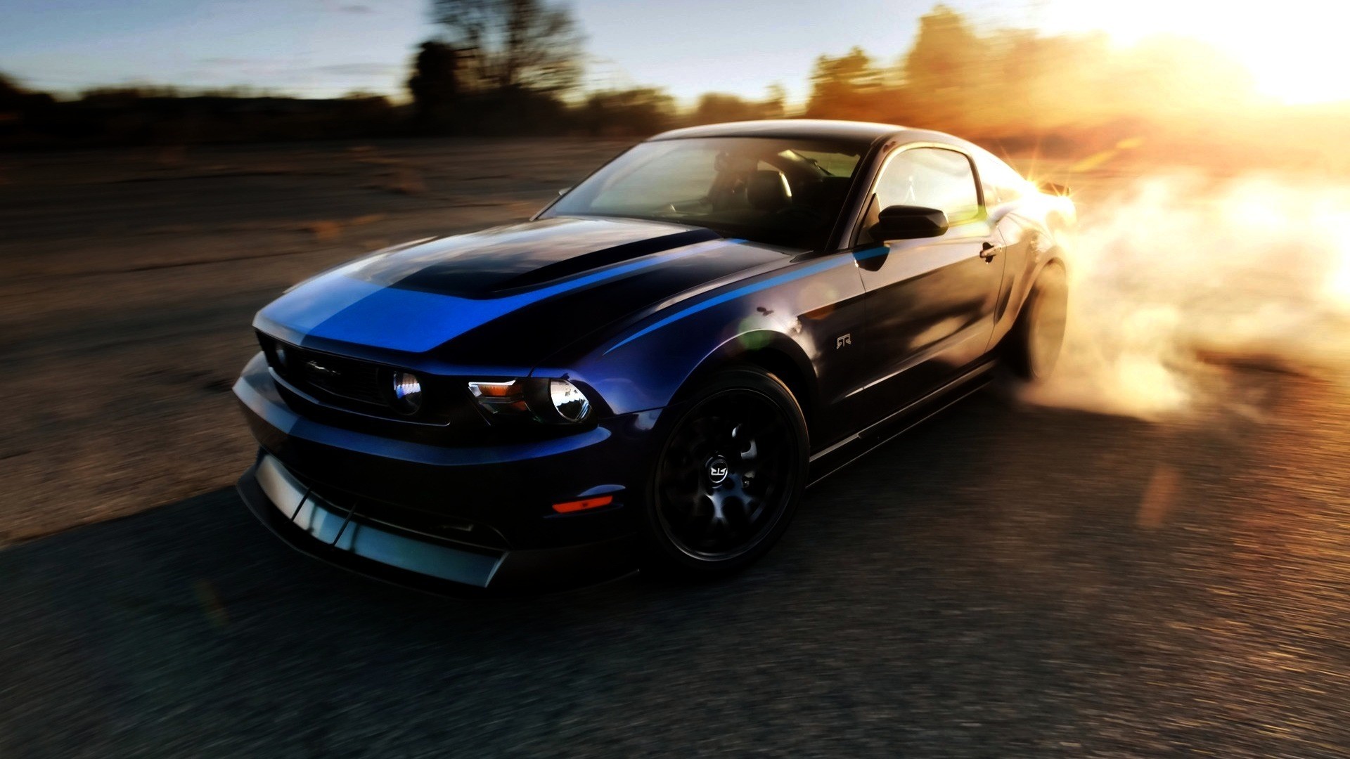 1920x1080 Blue Ford Mustang Wallpapers Iphone 2015 Mustang Blue Black Logo .