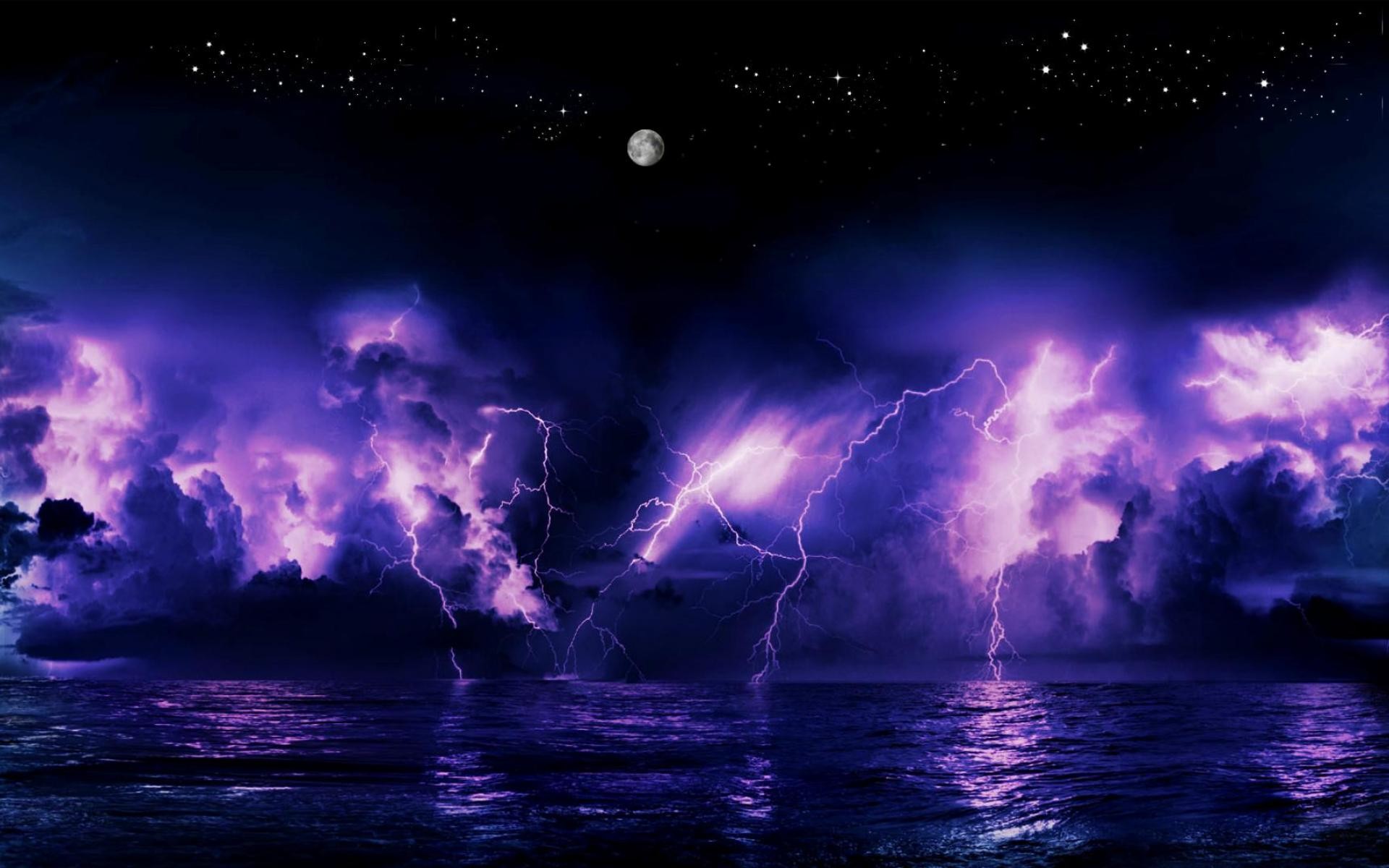 1920x1200 Lightning Storm Background.