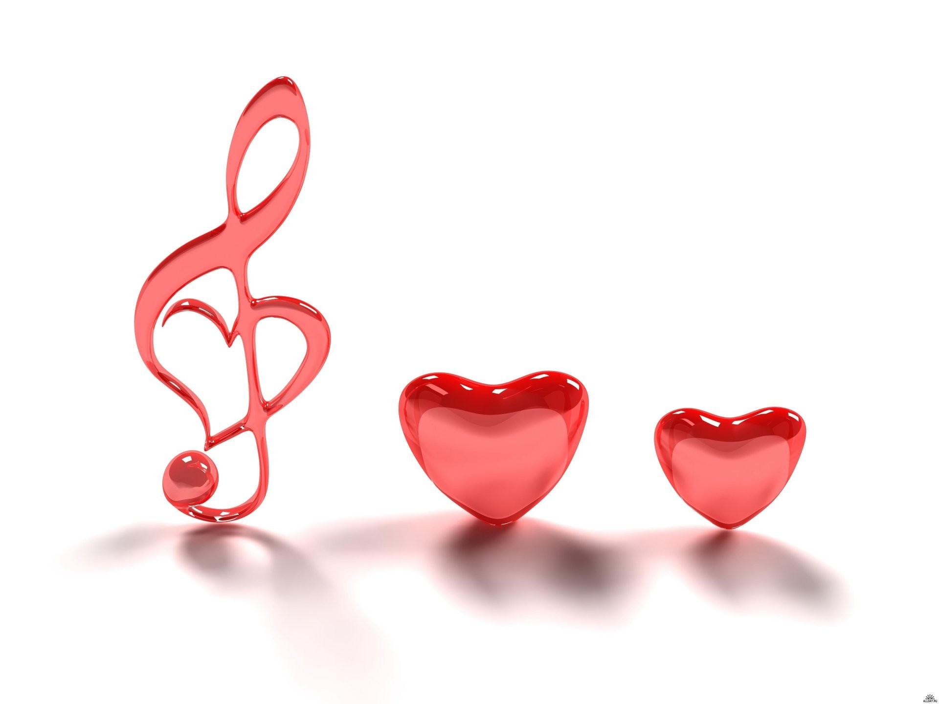 1920x1440 minimalism heart pink music treble clef romance love wallpaper