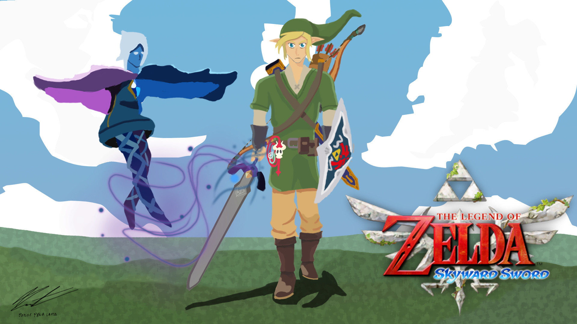 1920x1080 ... The Legend of Zelda Skyward Sword Wallpaper by Eggotron