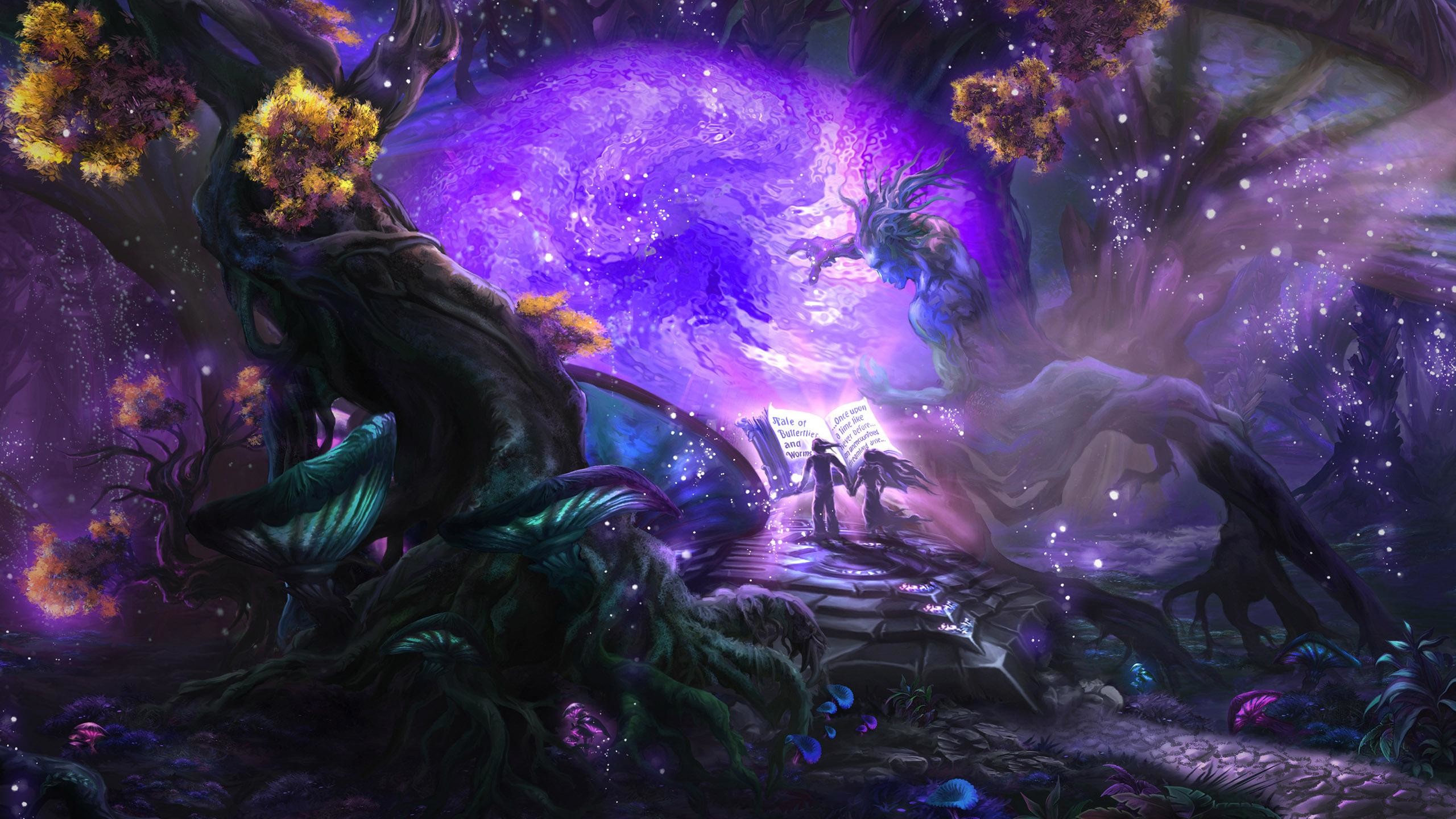 2560x1440 enchanted forest live wallpaper #799002