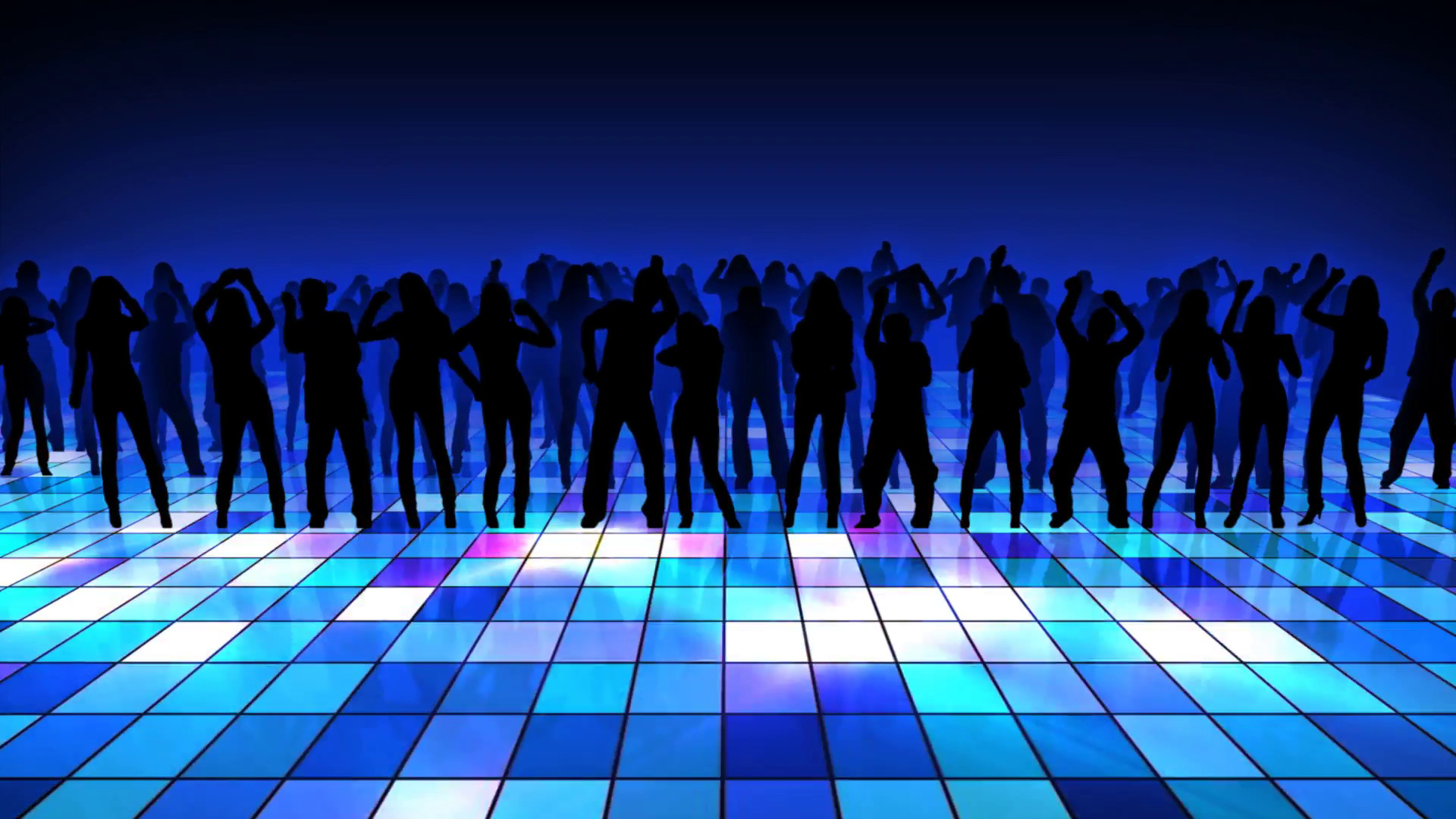 1920x1080 Dancing people dark silhouettes with lights on the background. Motion  Background - VideoBlocks